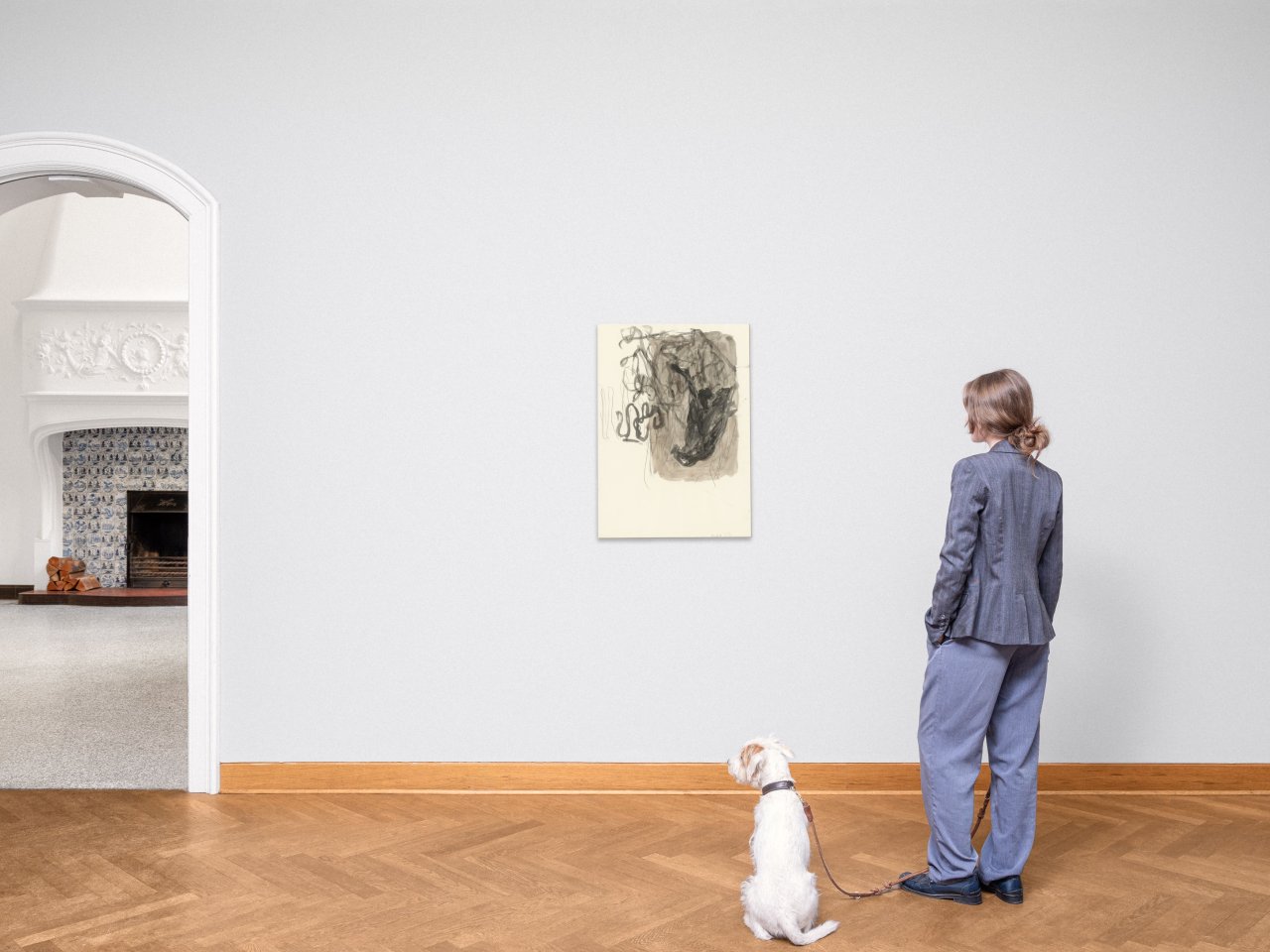 Auf diesem Bild ist das folgende Kunstwerk zu sehen: Georg Baselitz. Adler. 1979.