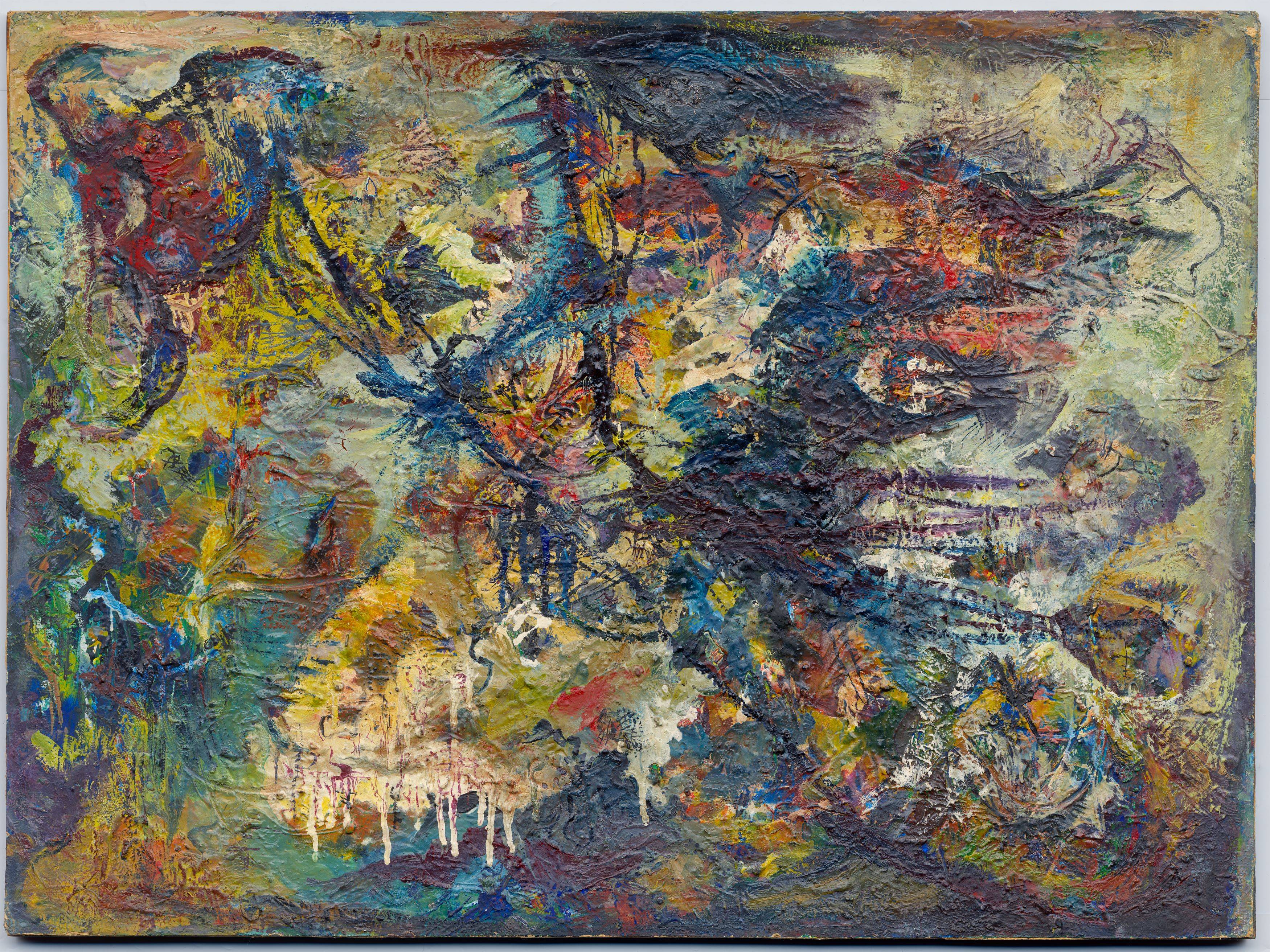 This picture shows the following artwork: Bernard Schultze. ”seit alters”. 1954.