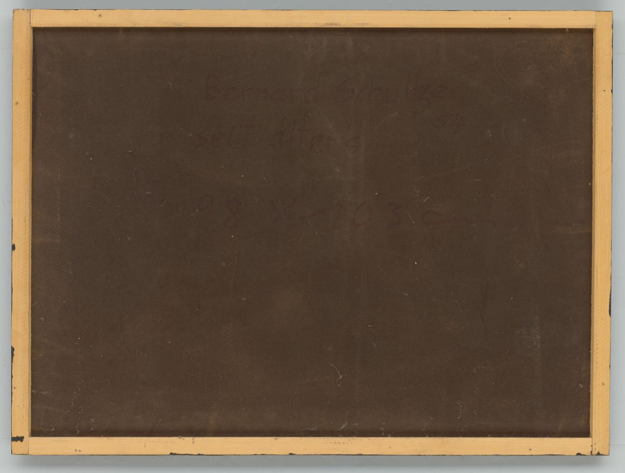 This picture shows the following artwork: Bernard Schultze. ”seit alters”. 1954.