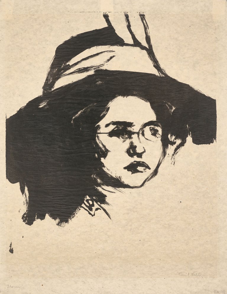 This picture shows the following artwork: Emil Nolde. ”Johanna”. 1911.