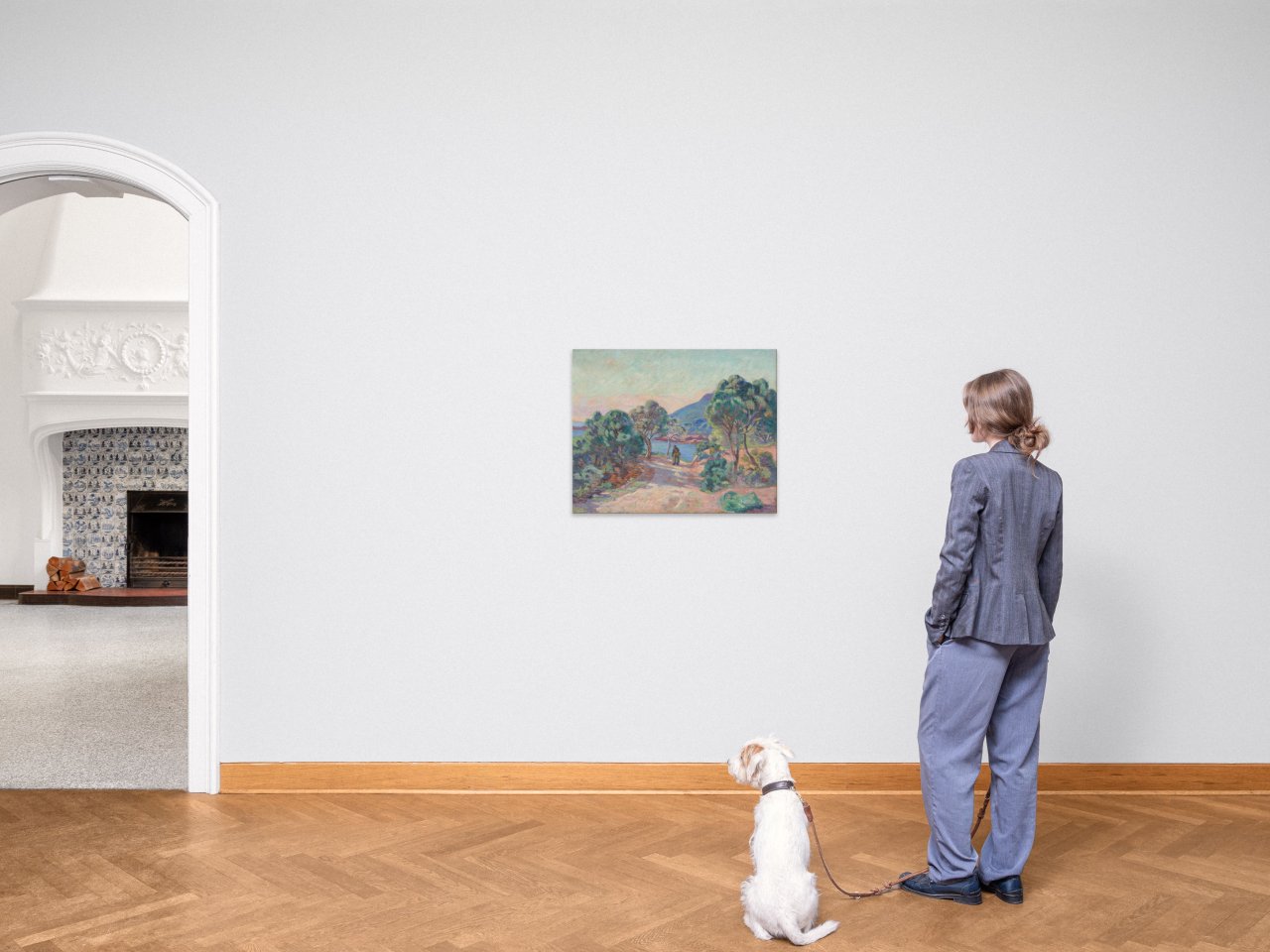 This picture shows the following artwork: Jean-Baptiste Armand Guillaumin. ”La Baie d’Agay”. Circa 1895.