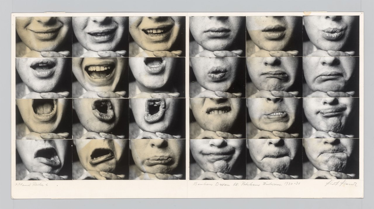 This picture shows the following artwork: Kurt Kranz. ”Mund Reihe”. Presumably 1970s (Idee 1930/31).
