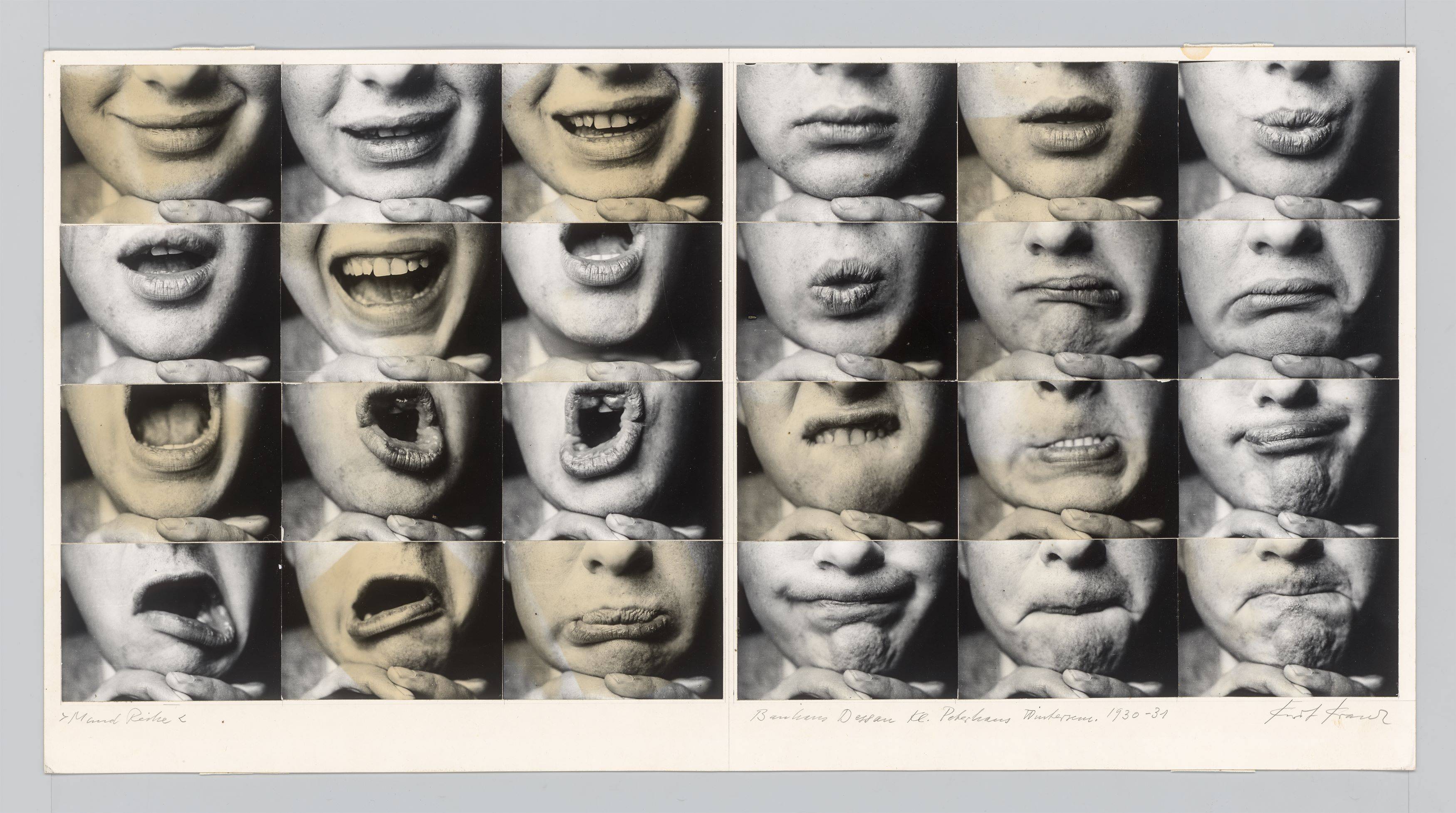 This picture shows the following artwork: Kurt Kranz. ”Mund Reihe”. Presumably 1970s (Idee 1930/31).
