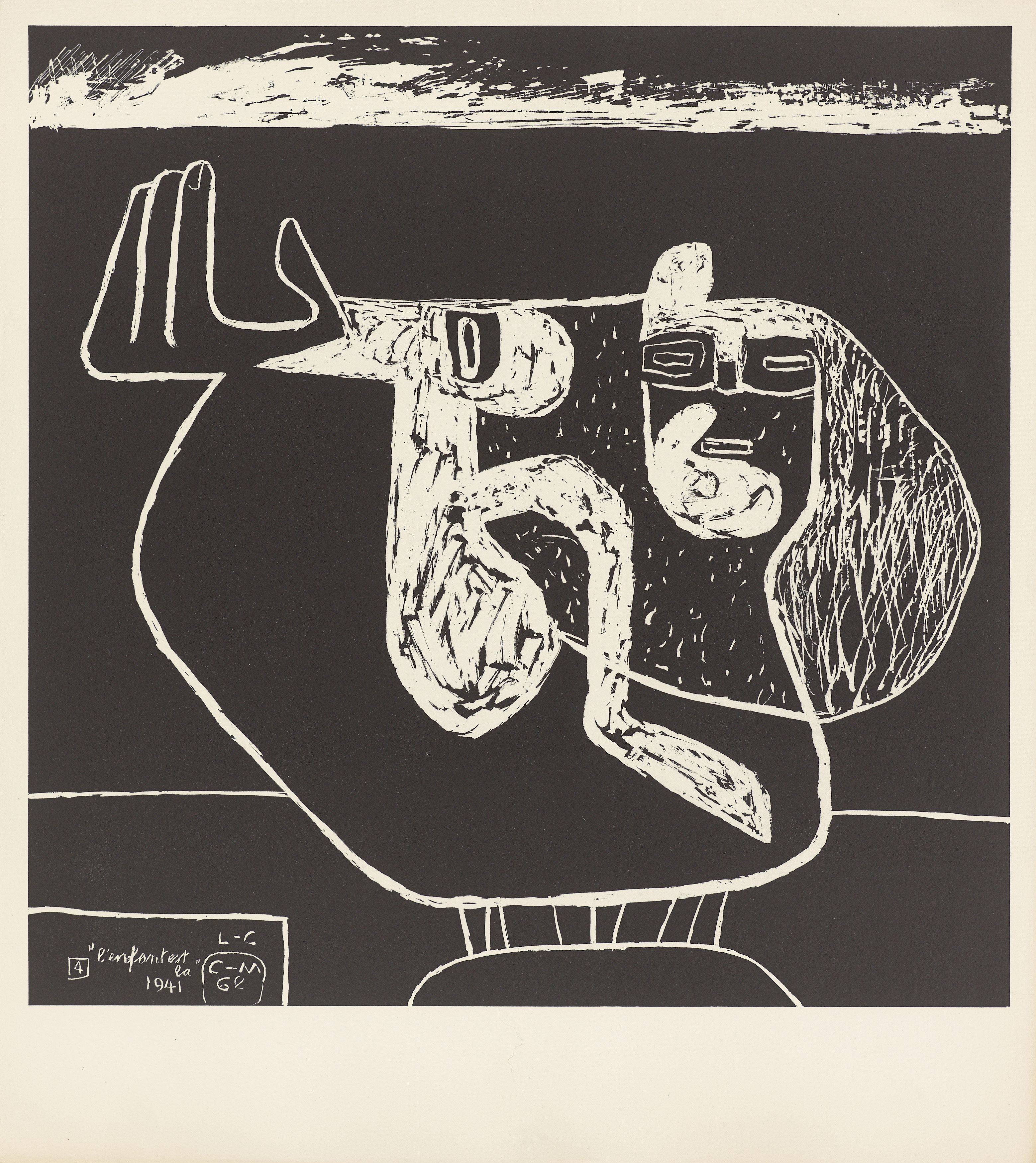 This picture shows the following artwork:  Le Corbusier. „La mer est toujours présente“. 1962.