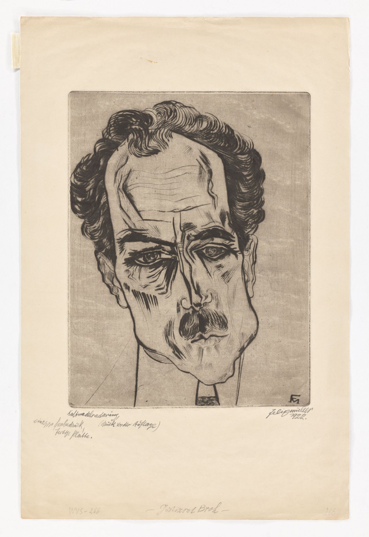 Auf diesem Bild ist das folgende Kunstwerk zu sehen: Conrad Felixmüller. „Porträt Justizrat James Broh“. 1922.