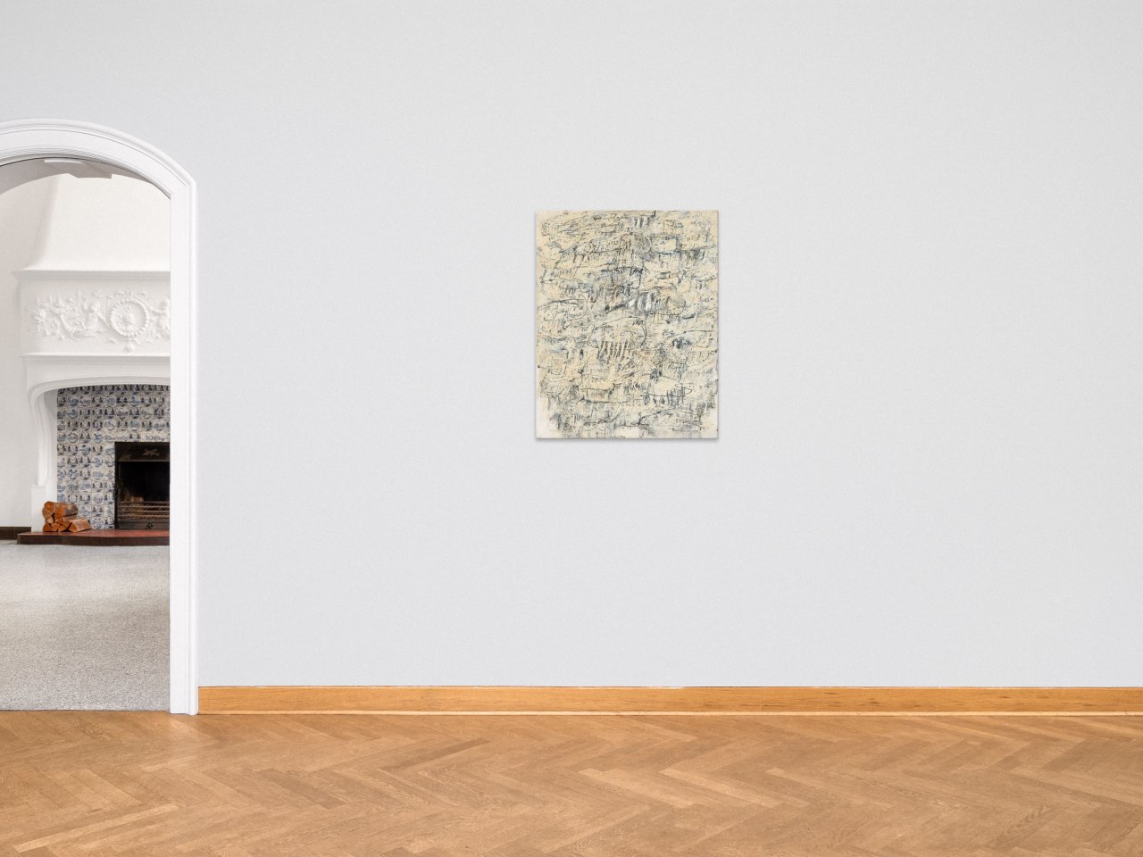 Auf diesem Bild ist das folgende Kunstwerk zu sehen: Gerhard Hoehme. „Orakel“. 1960.