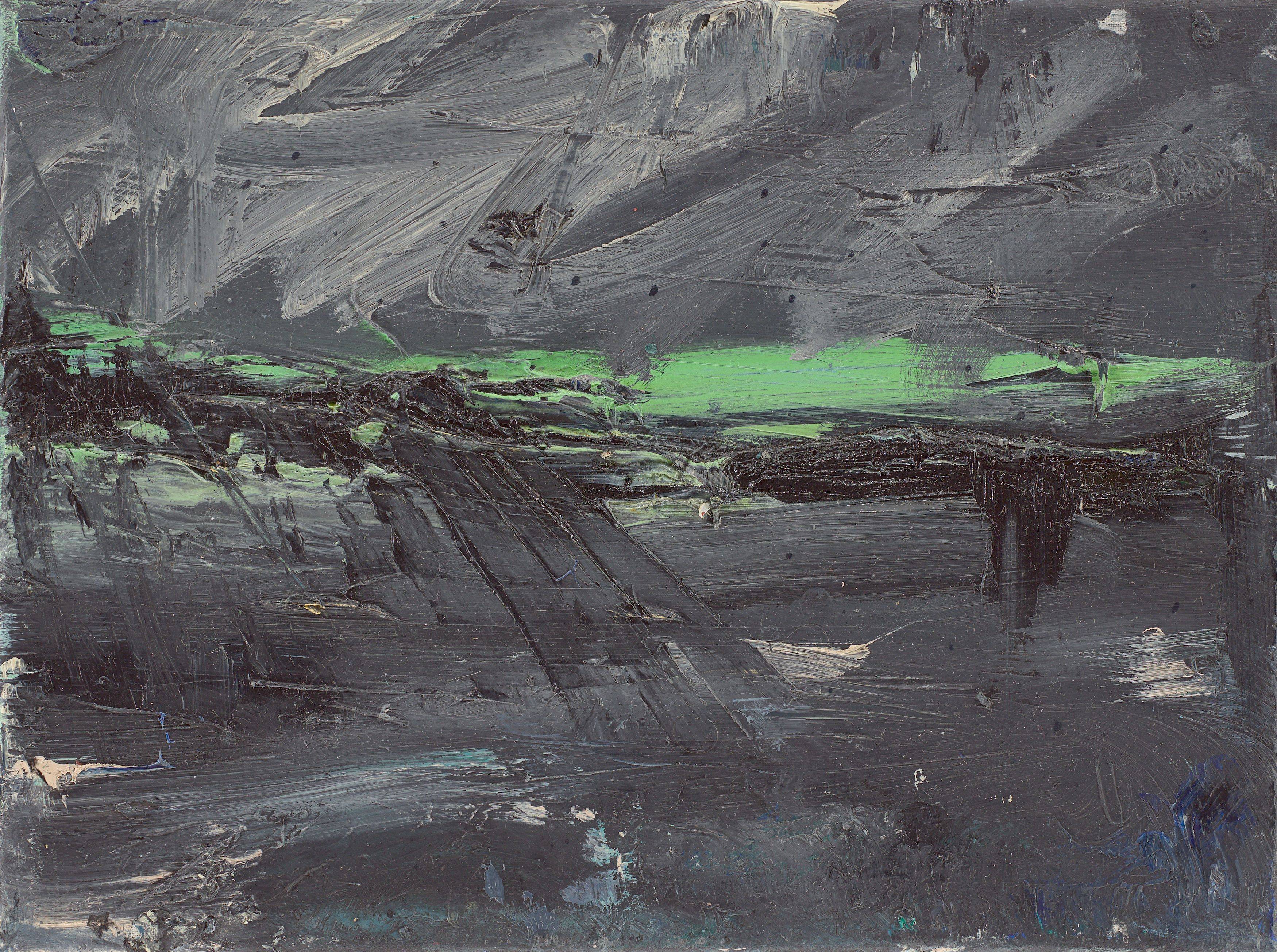 Auf diesem Bild ist das folgende Kunstwerk zu sehen: Detlev Foth. Nachtlandschaften. 1993.