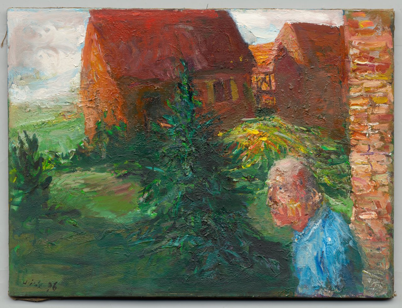 Auf diesem Bild ist das folgende Kunstwerk zu sehen: Bernhard Heisig. „Grauer Tag im Havelland“. 1996.