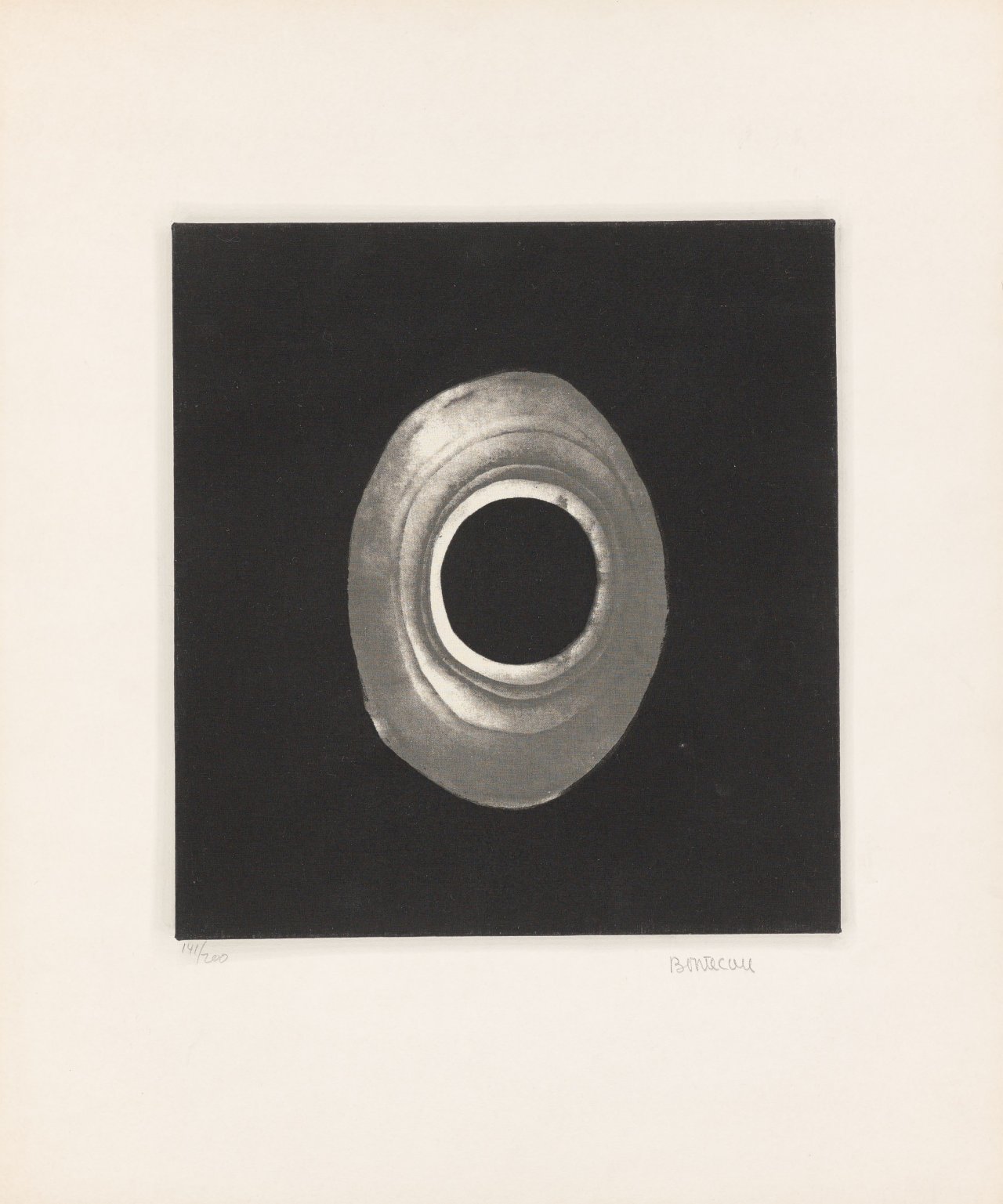 This picture shows the following artwork: Lee Bontecou. From: ”Ten from Leo Castelli”. 1967.