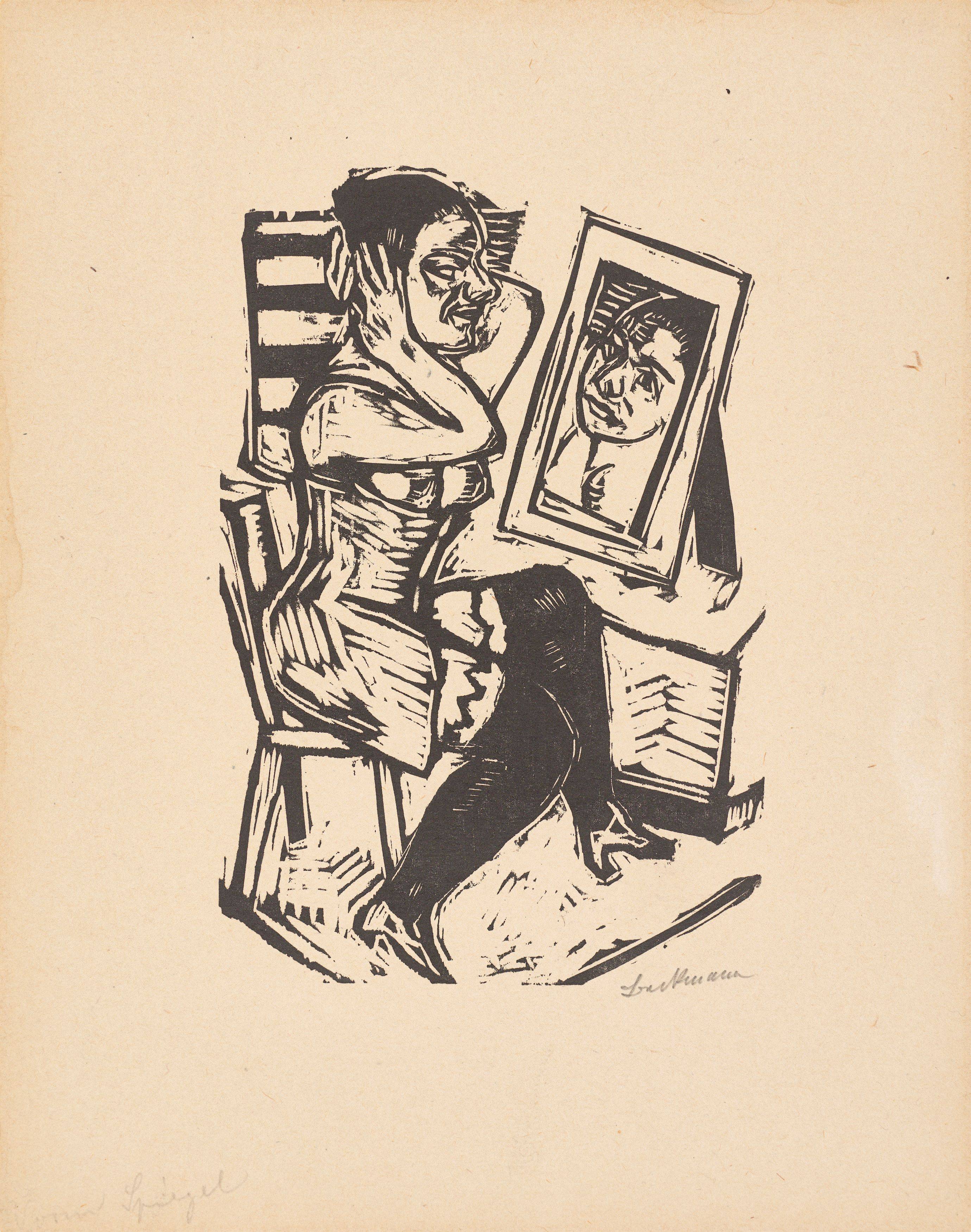 Auf diesem Bild ist das folgende Kunstwerk zu sehen: Max Beckmann. „Toilette“. 1923.