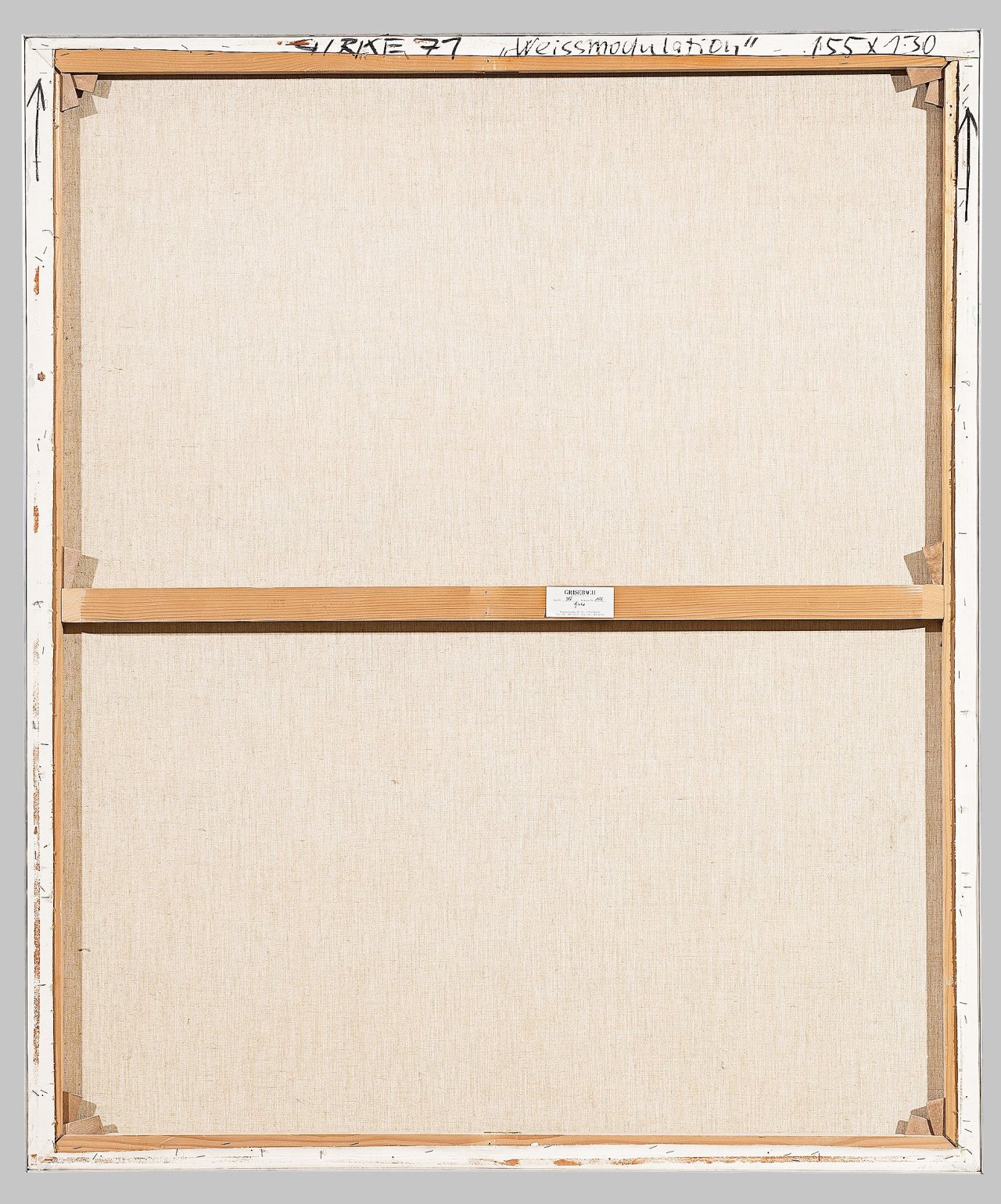 Auf diesem Bild ist das folgende Kunstwerk zu sehen: Raimund Girke. „Weissmodulation“. 1971.