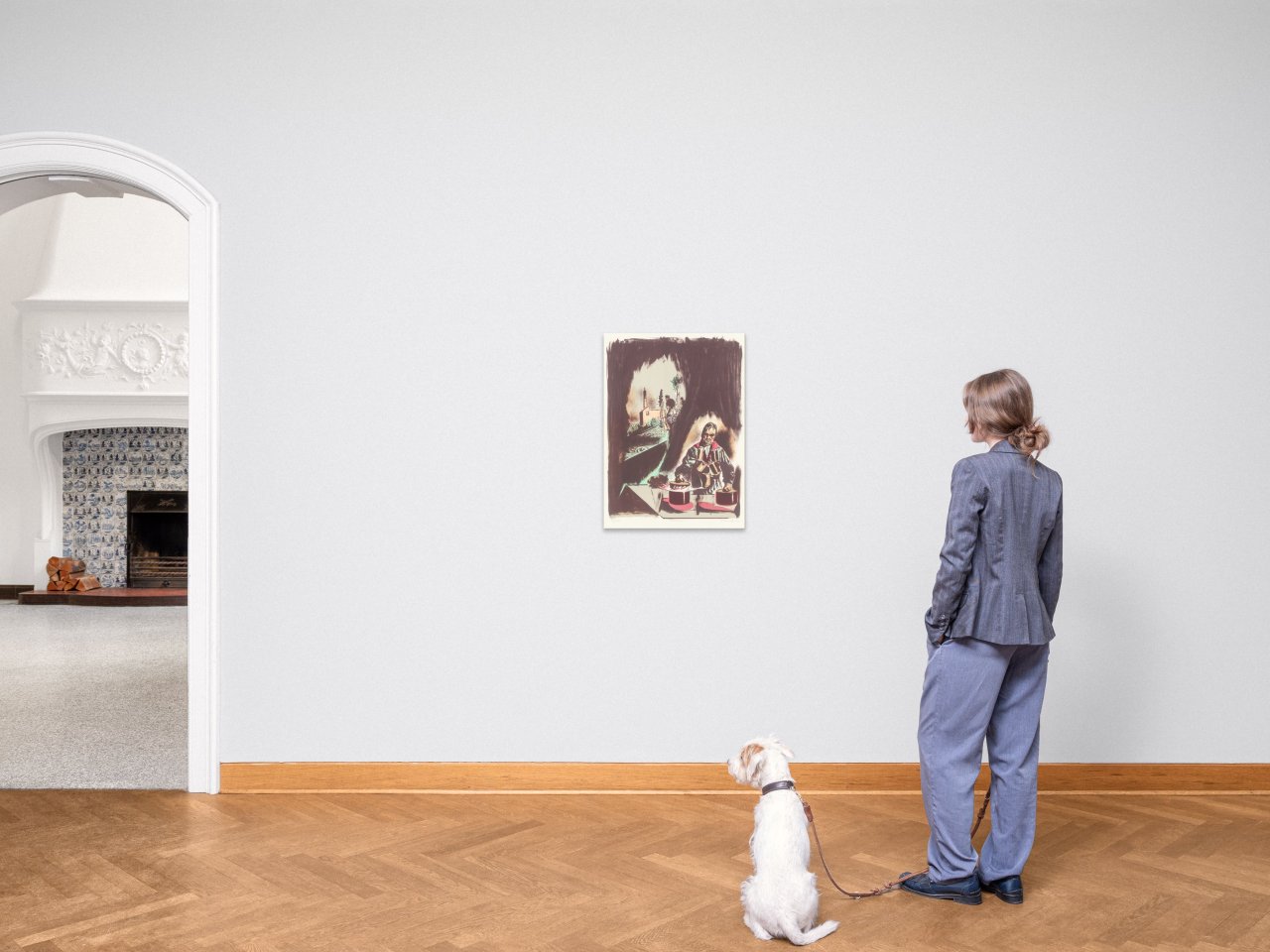 Auf diesem Bild ist das folgende Kunstwerk zu sehen: Neo Rauch. „Brüter“. 2011.