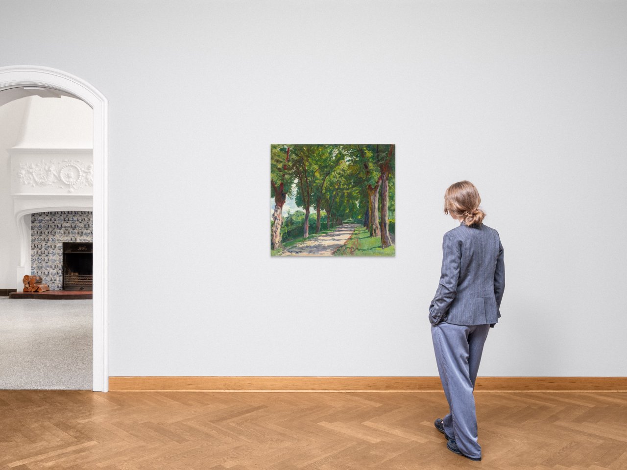 This picture shows the following artwork: Philipp Franck. ”Lindenallee” (Potsdam). 1936.