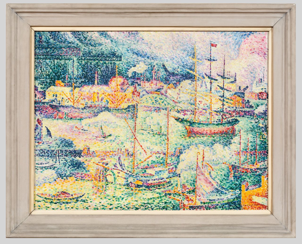 Auf diesem Bild ist das folgende Kunstwerk zu sehen: Ivo Hauptmann. „Hafen“ (Hamburg). 1912.