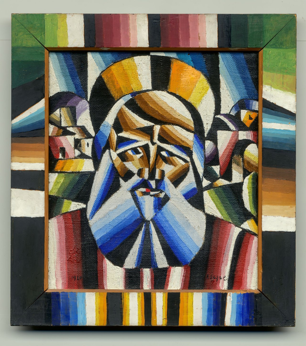 Auf diesem Bild ist das folgende Kunstwerk zu sehen: Arthur Segal. „Heiliger“. 1920.