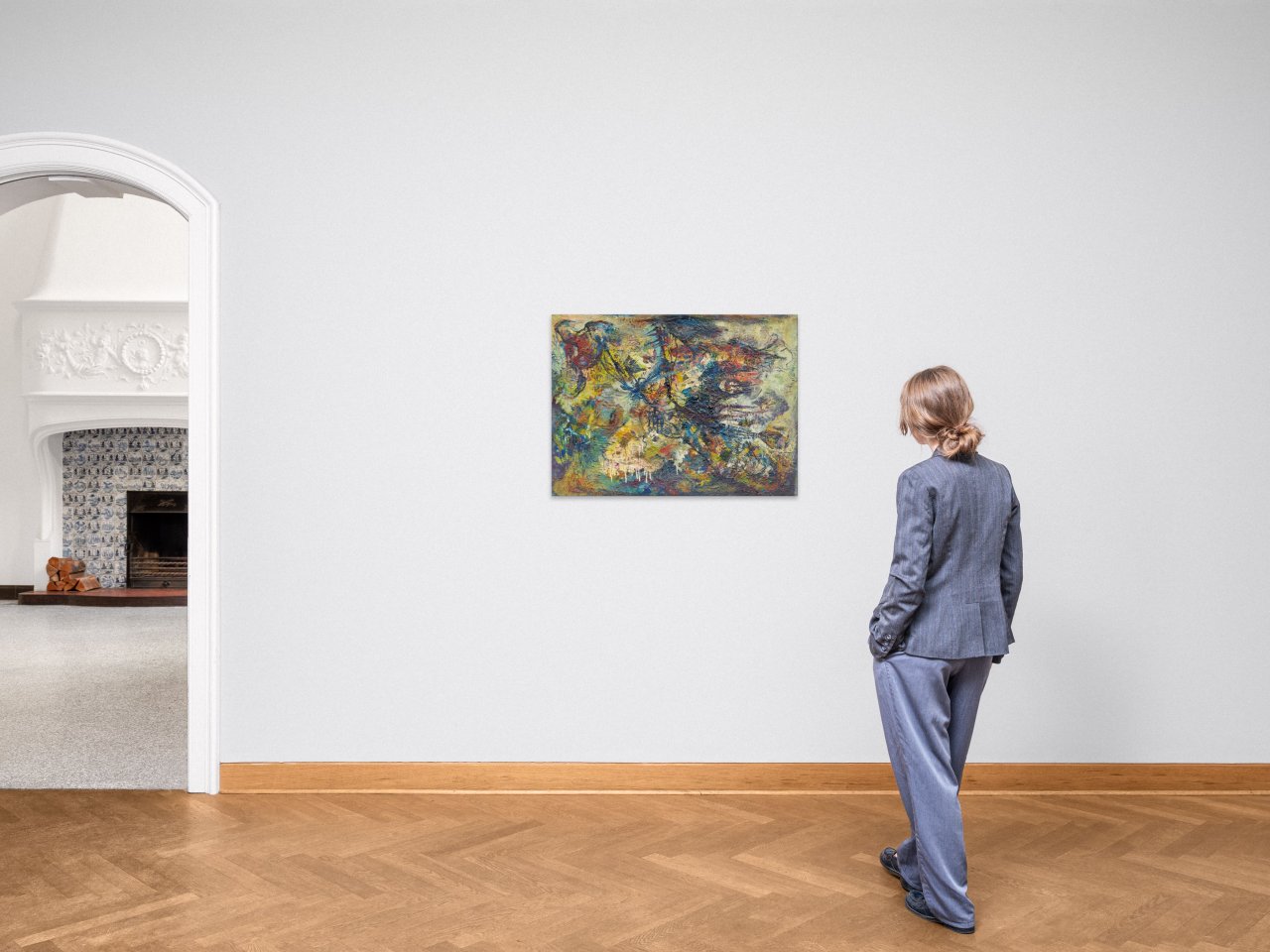 This picture shows the following artwork: Bernard Schultze. ”seit alters”. 1954.