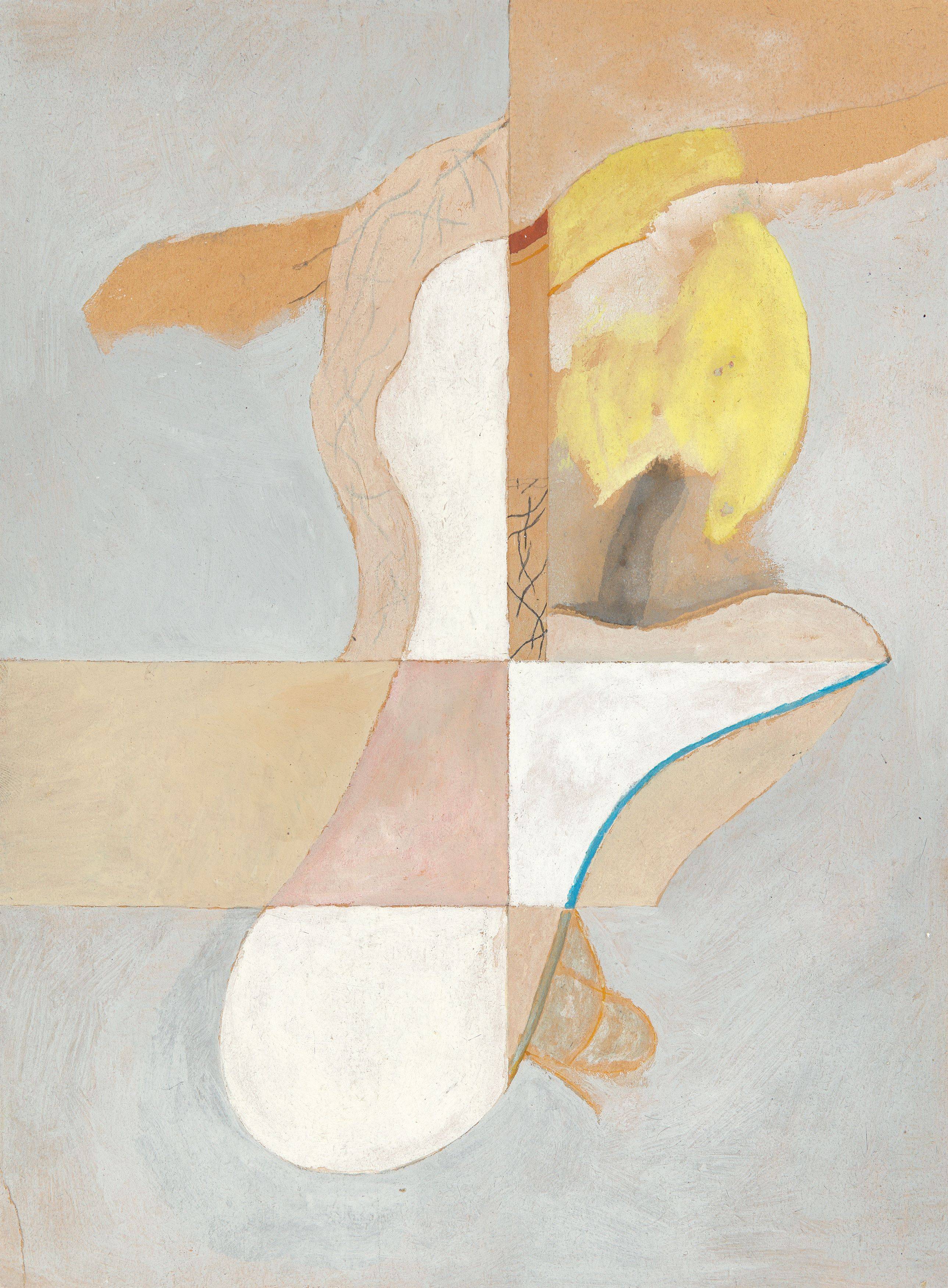 This picture shows the following artwork: Carl Buchheister. ”Komposition P 41a/1950”. 1950.