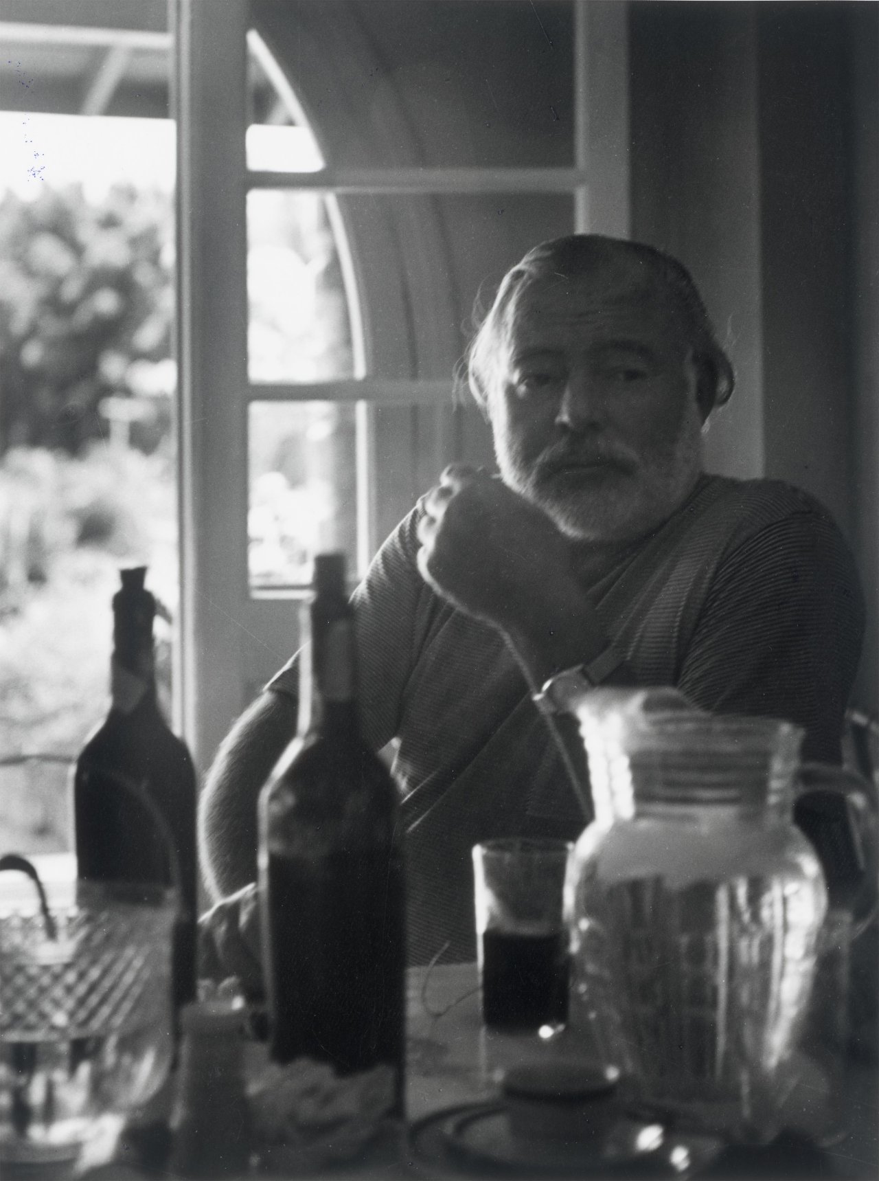 This picture shows the following artwork: Inge Feltrinelli. Ernest Hemingway. 1953.