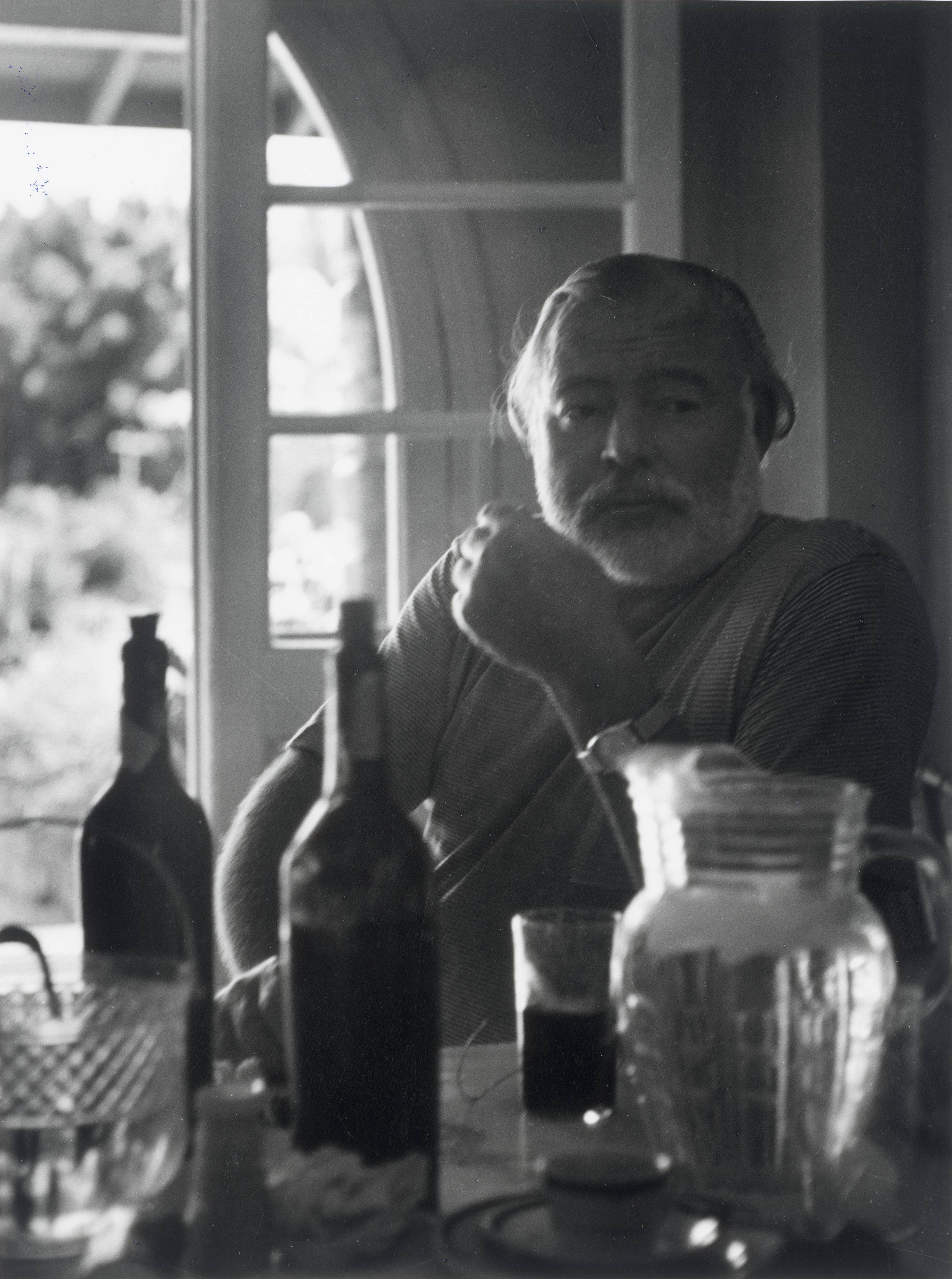 This picture shows the following artwork: Inge Feltrinelli. Ernest Hemingway. 1953.