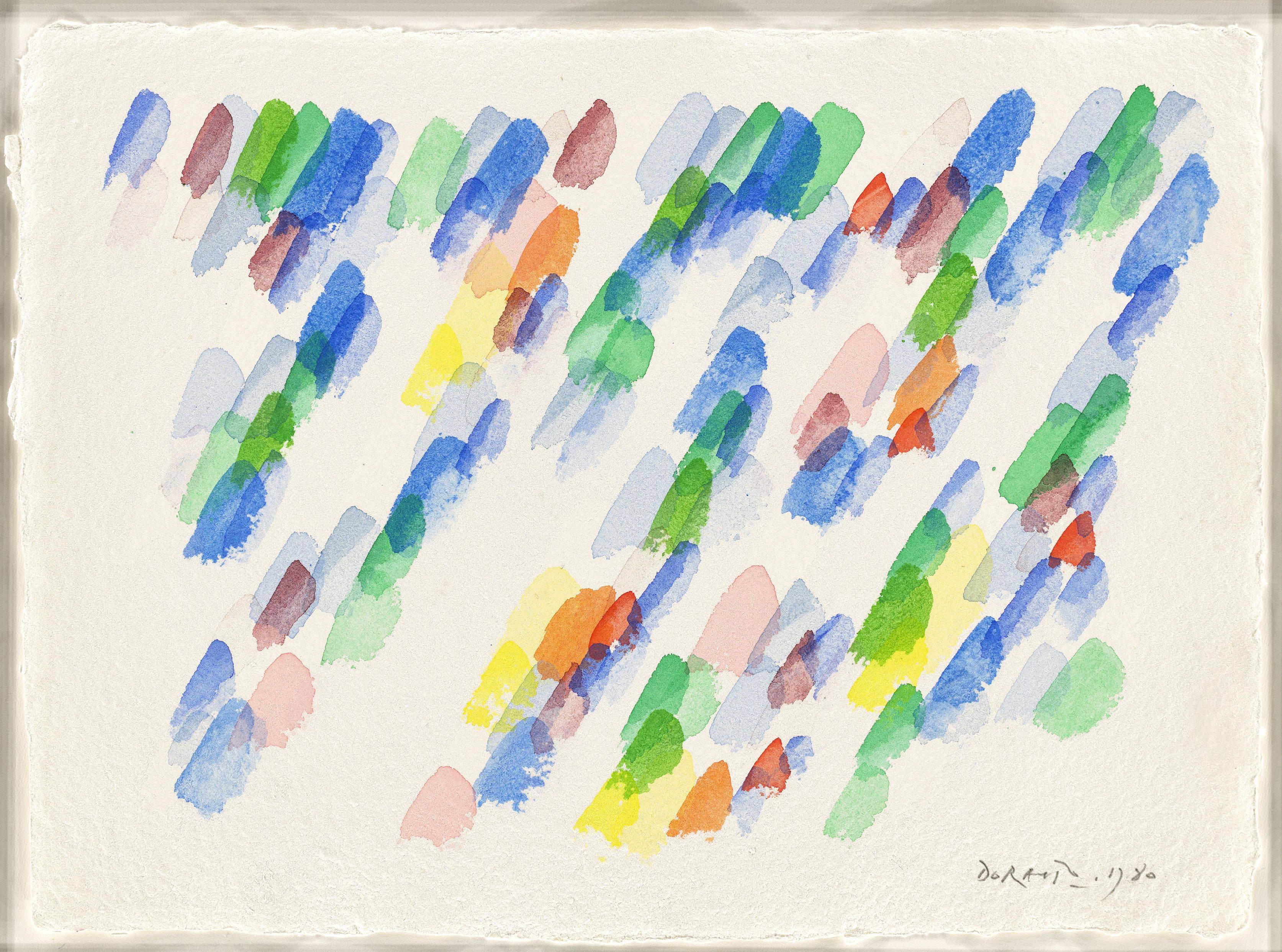 This picture shows the following artwork: Piero Dorazio. Lindos. 1980.