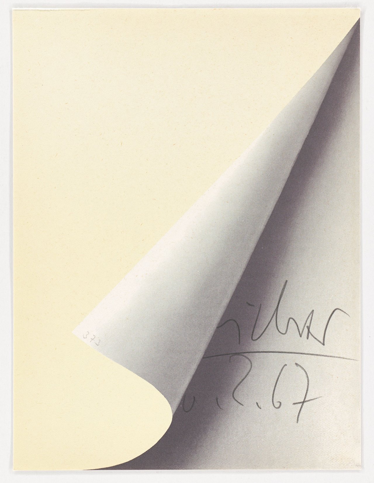 This picture shows the following artwork: Gerhard Richter. ”Blattecke”. 1967 .