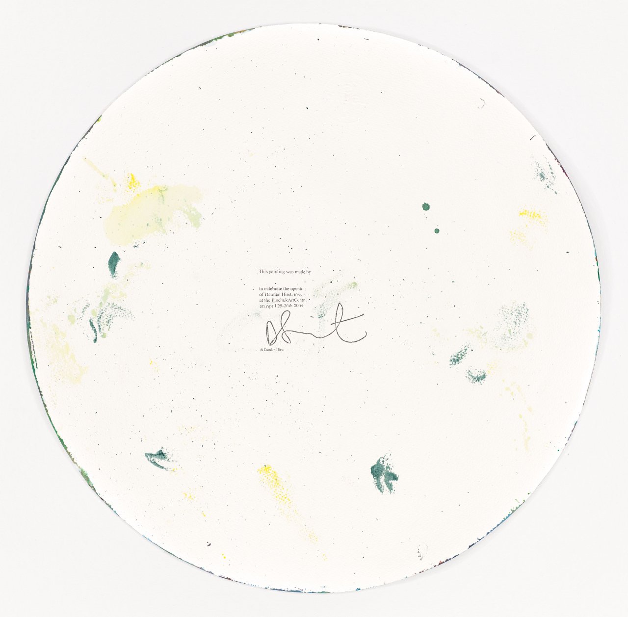 Auf diesem Bild ist das folgende Kunstwerk zu sehen: Damien Hirst. „Spin Painting“. 2009.