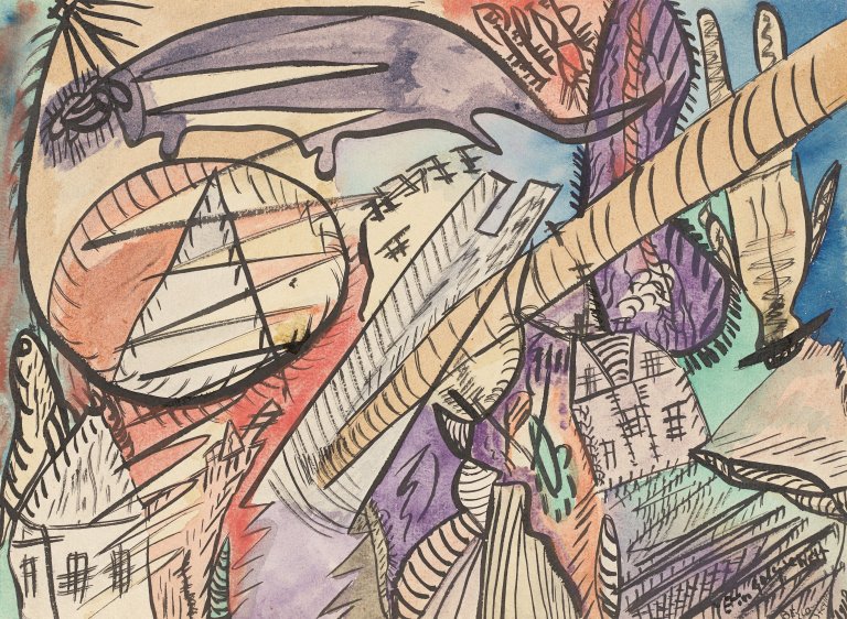 Auf diesem Bild ist das folgende Kunstwerk zu sehen: Jefim Golyscheff. „Berlin Steglitz“. 1918.