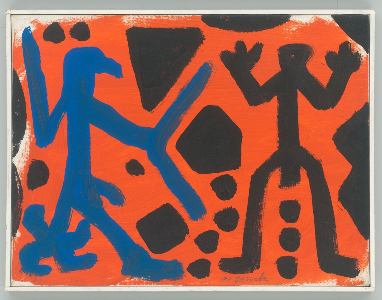 This picture shows the following artwork: A.R. Penck. ”Sendero luminosos I”.