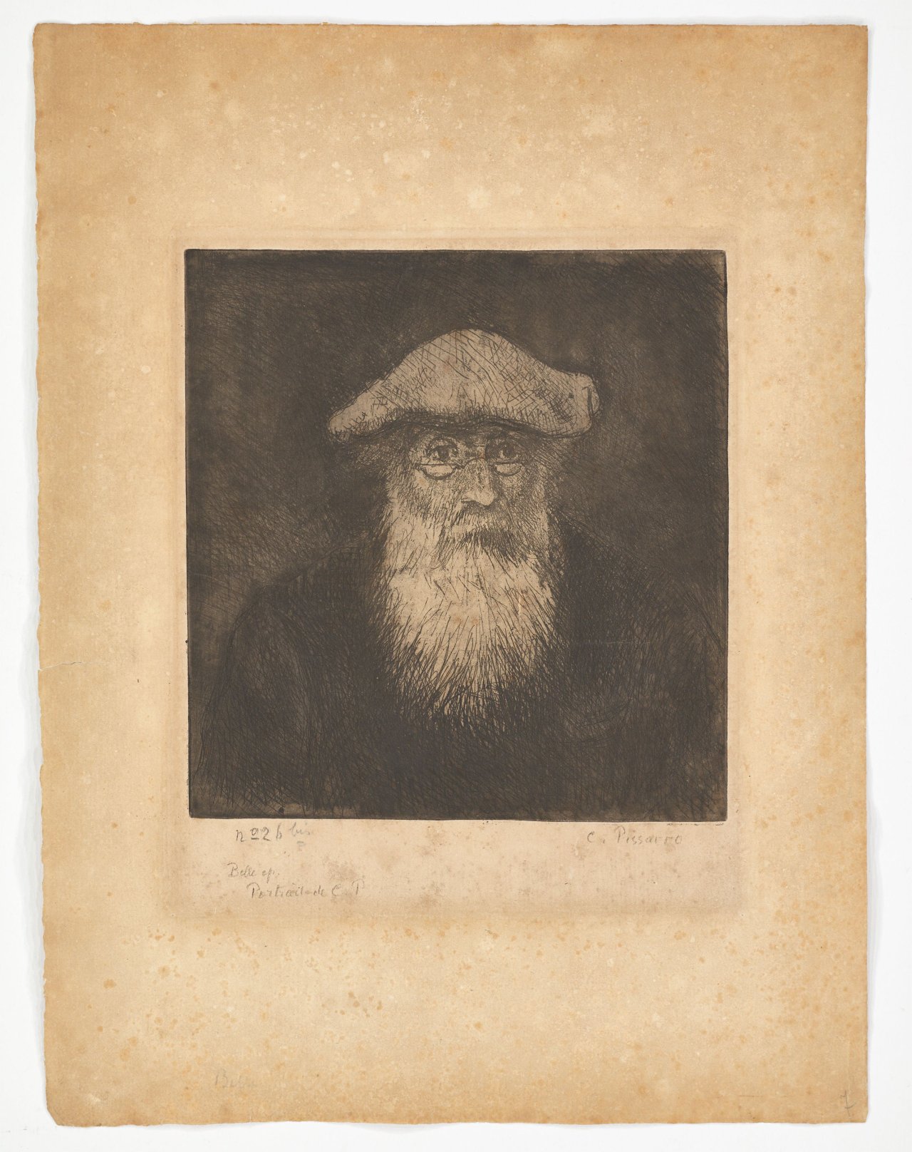 This picture shows the following artwork: Camille Pissarro. ”Camille Pissarro, par lui-même”. Circa 1890.