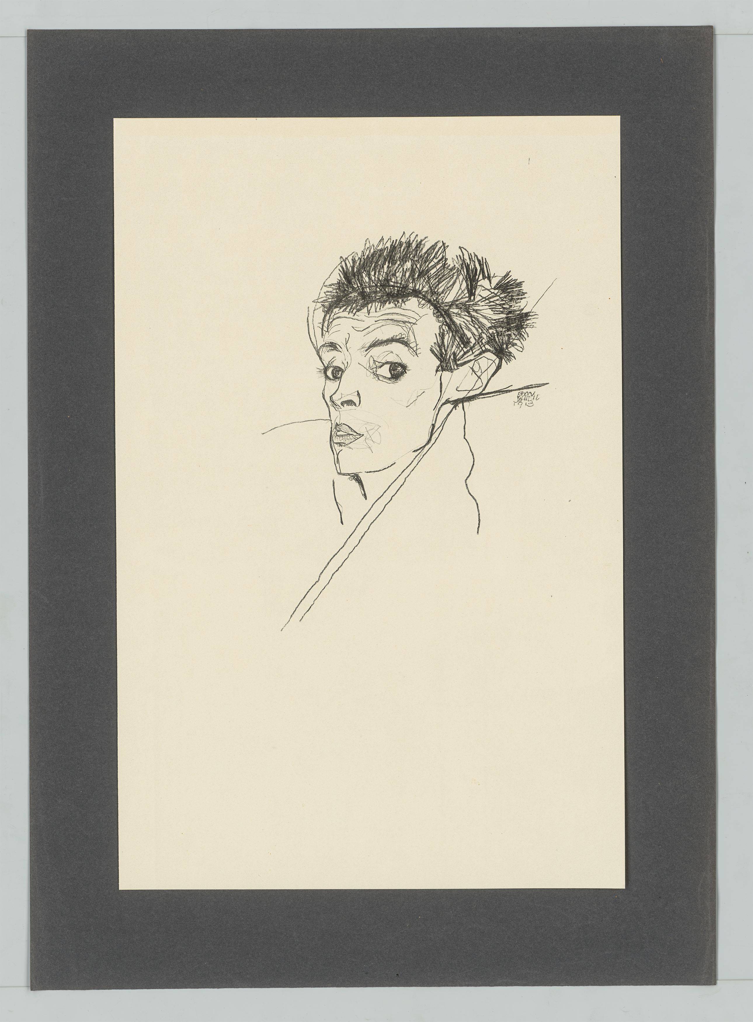Auf diesem Bild ist das folgende Kunstwerk zu sehen: Egon Schiele. Handzeichnungen. 1910-18/20.
