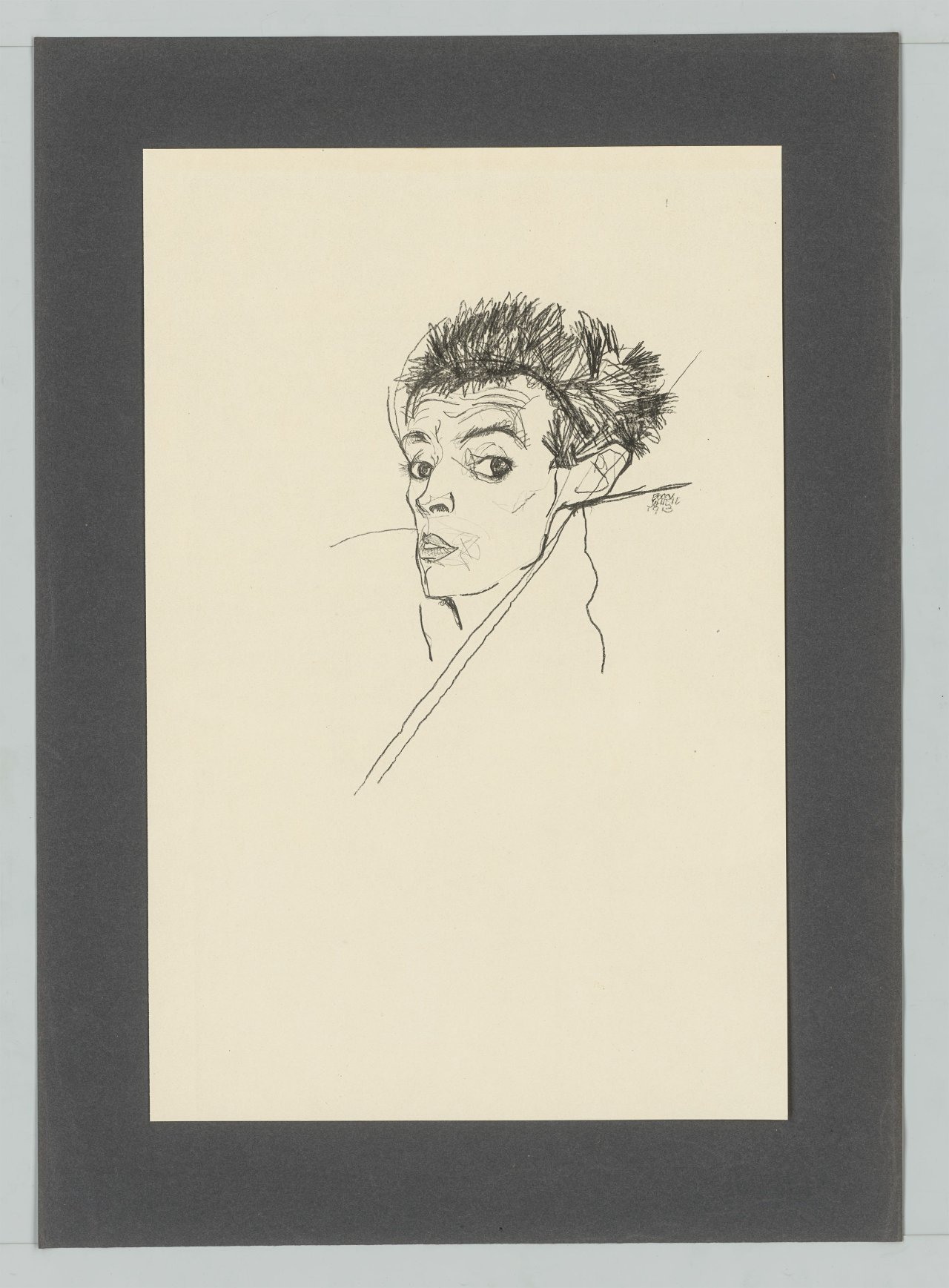 Auf diesem Bild ist das folgende Kunstwerk zu sehen: Egon Schiele. Handzeichnungen. 1910-18/20.