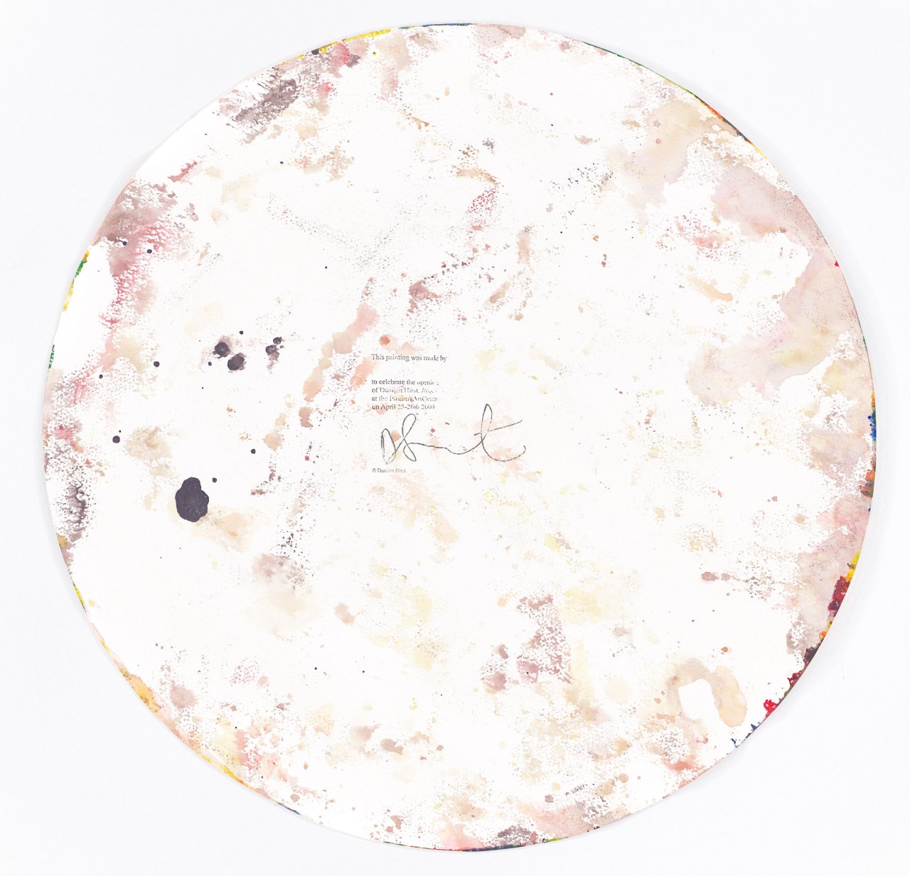 This picture shows the following artwork: Damien Hirst. ”Spin Painting”. 2009.