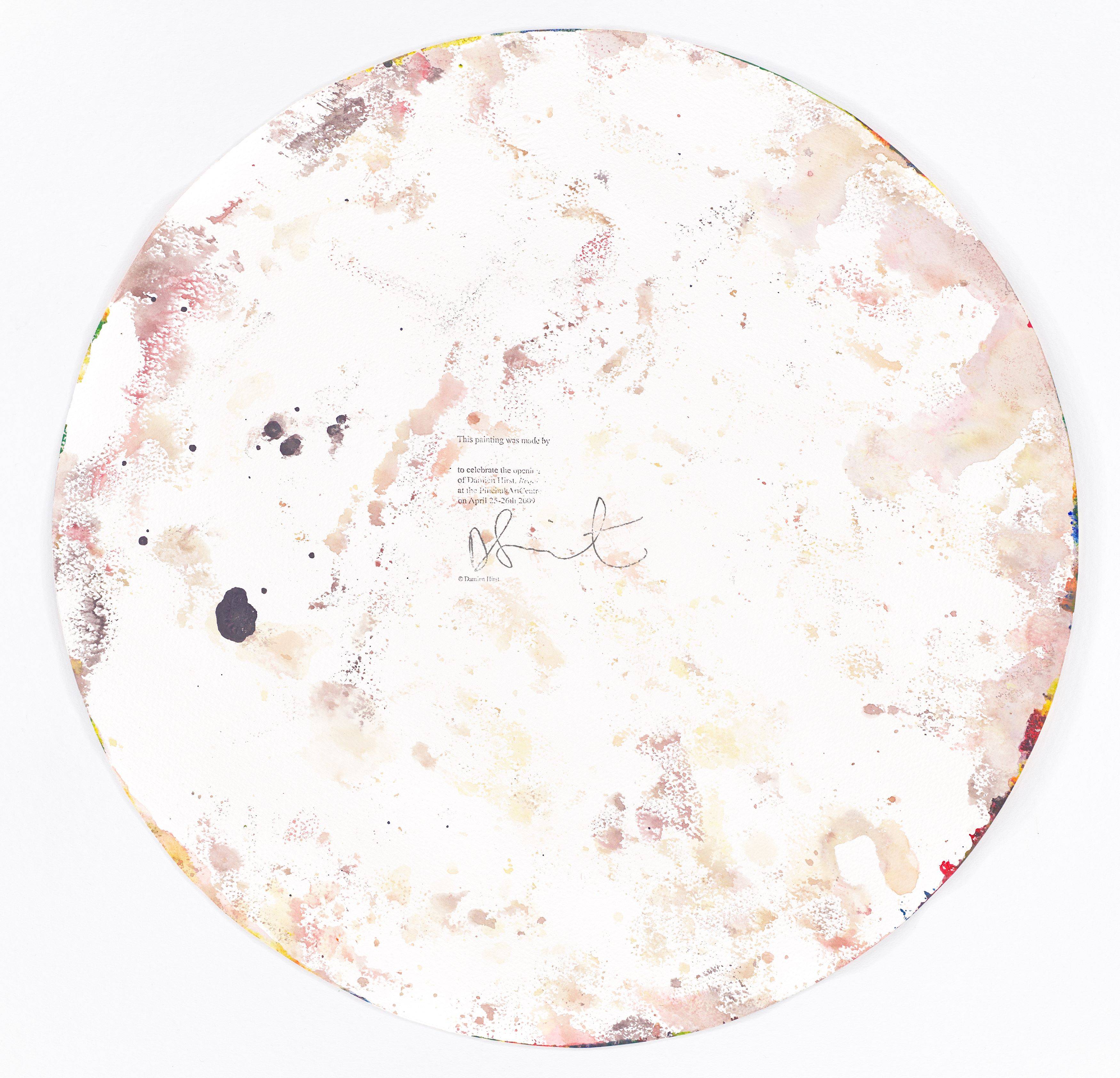 This picture shows the following artwork: Damien Hirst. ”Spin Painting”. 2009.