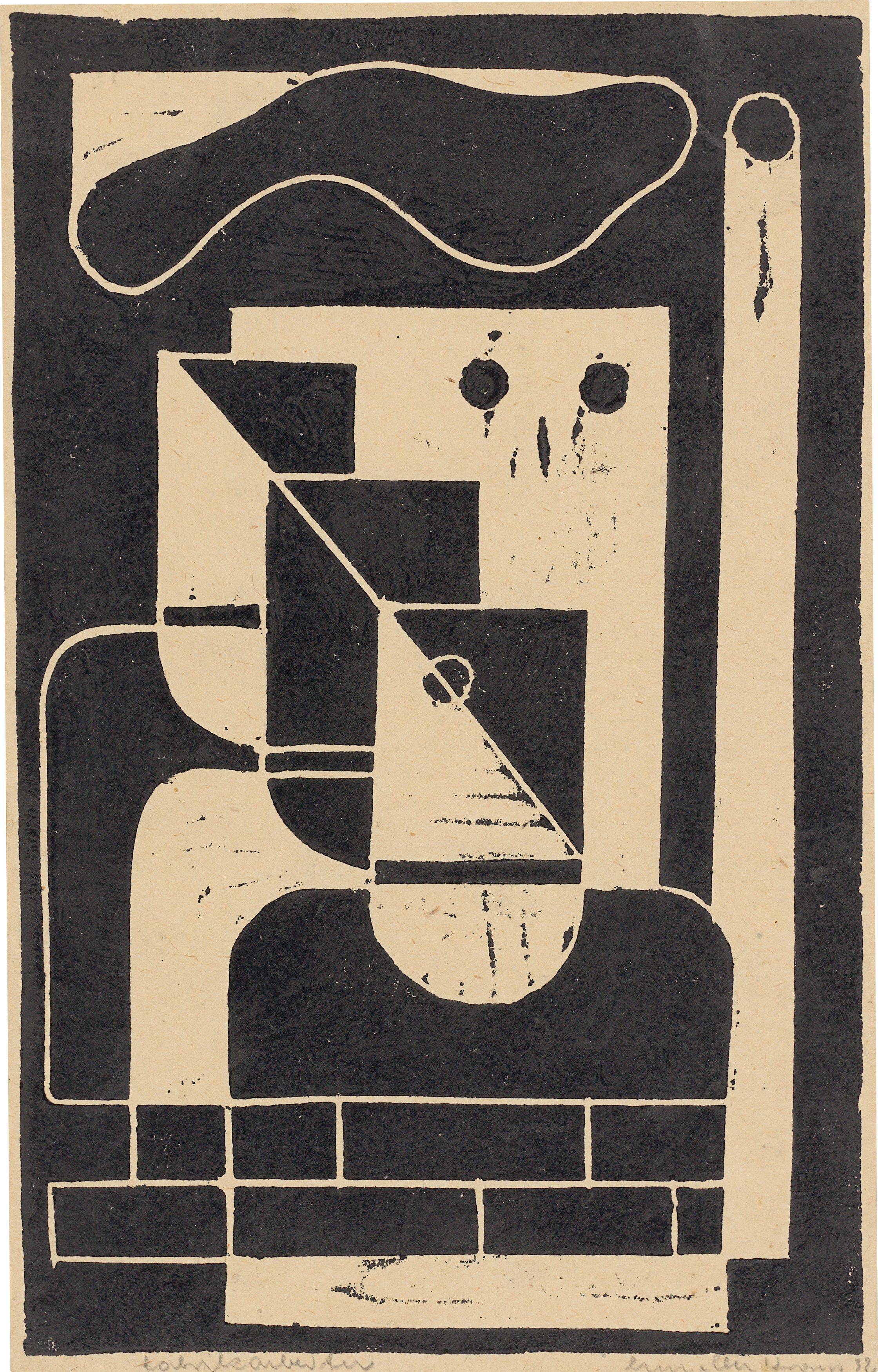 Auf diesem Bild ist das folgende Kunstwerk zu sehen: Erich Müller-Kraus. „Fabrikarbeiter“. 1932.