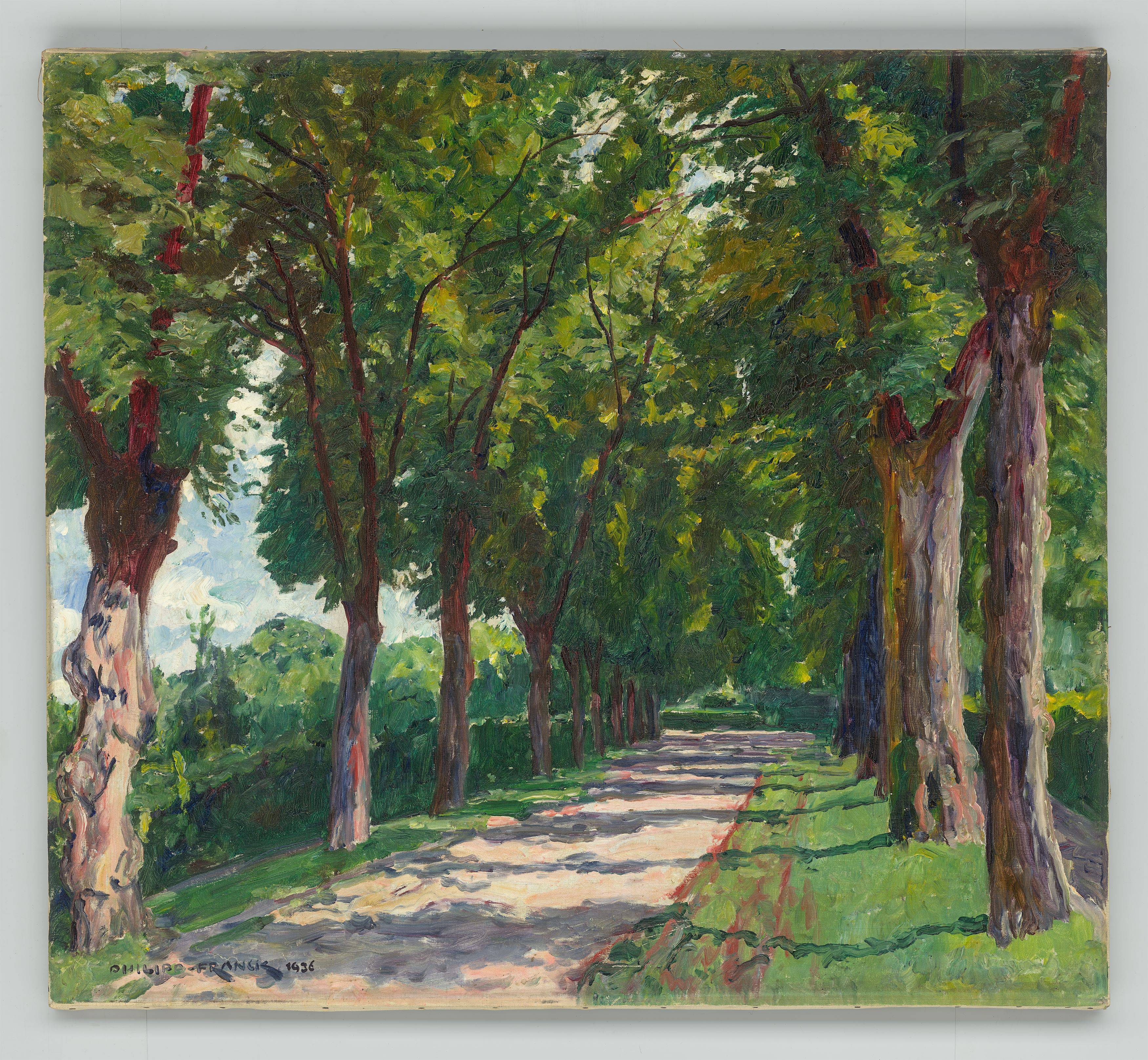 This picture shows the following artwork: Philipp Franck. ”Lindenallee” (Potsdam). 1936.