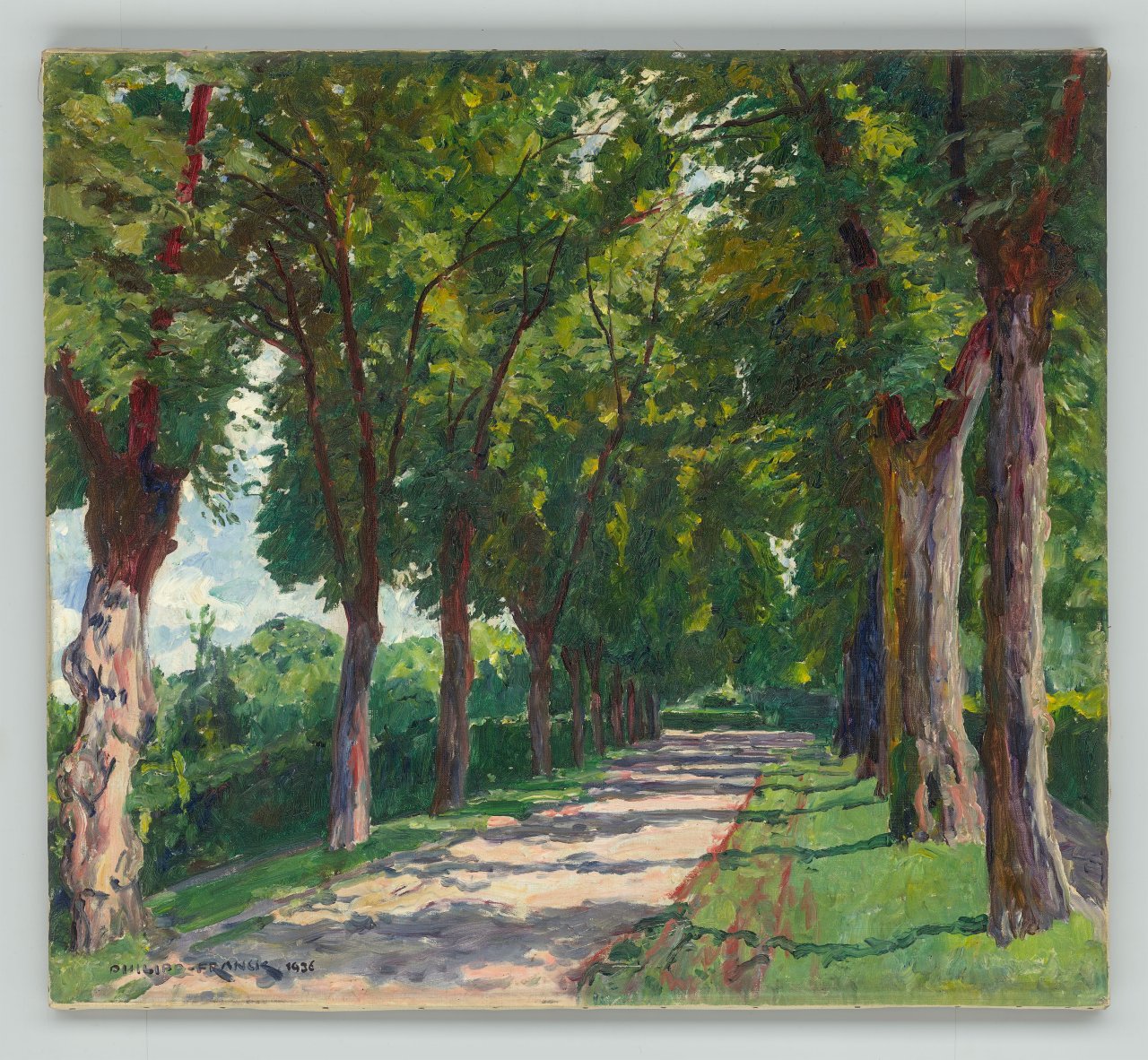 This picture shows the following artwork: Philipp Franck. ”Lindenallee” (Potsdam). 1936.