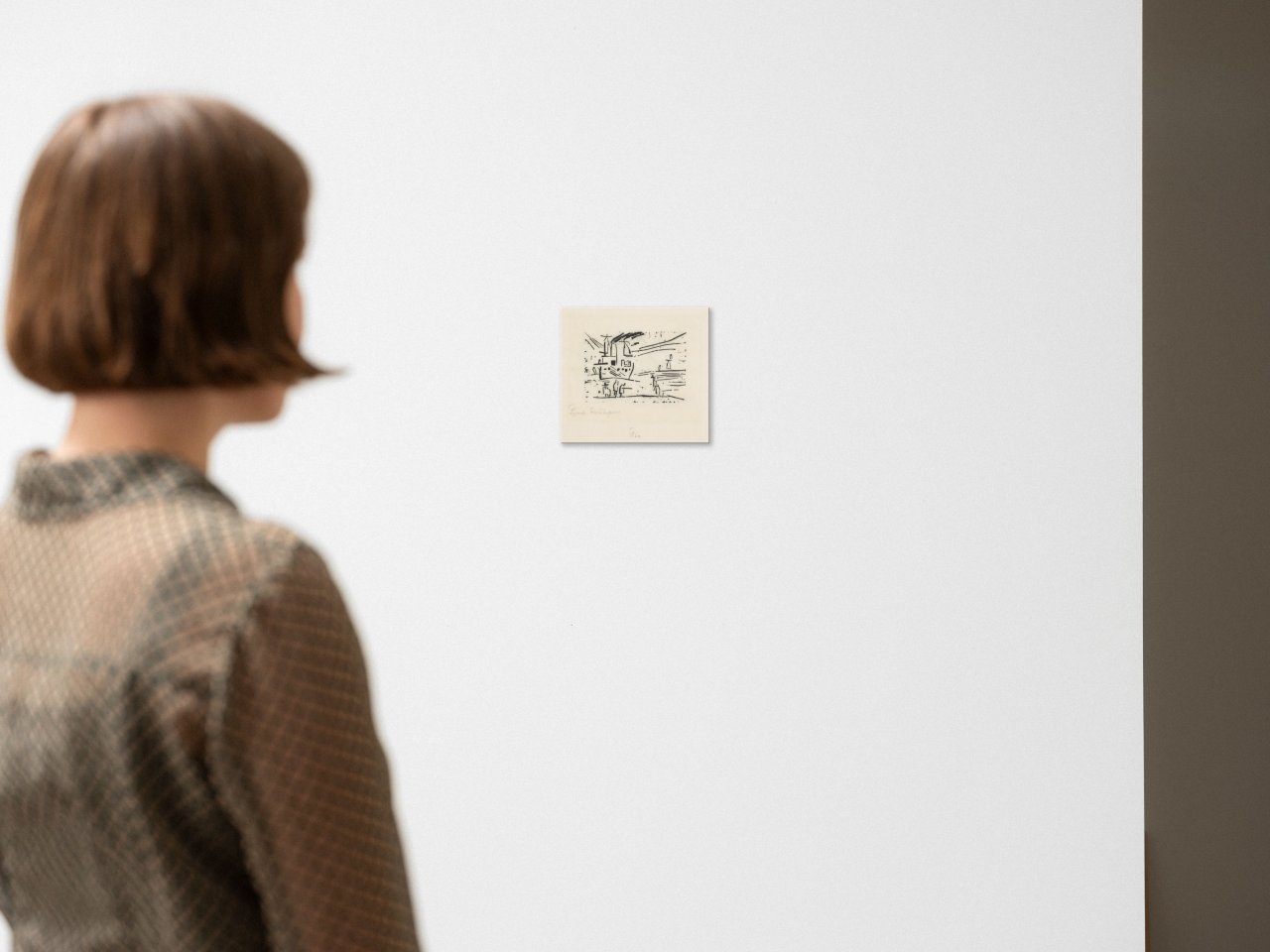 Auf diesem Bild ist das folgende Kunstwerk zu sehen: Lyonel Feininger. „Ausfahrender Dampfer Odin“. 1918.