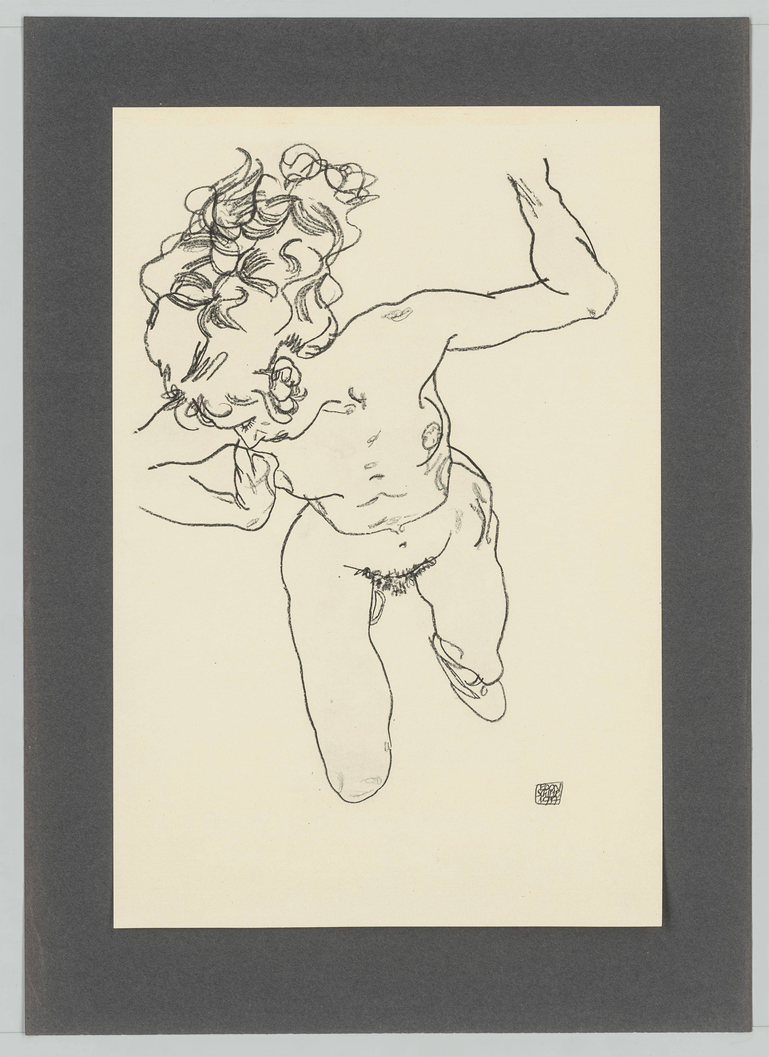 Auf diesem Bild ist das folgende Kunstwerk zu sehen: Egon Schiele. Handzeichnungen. 1910-18/20.