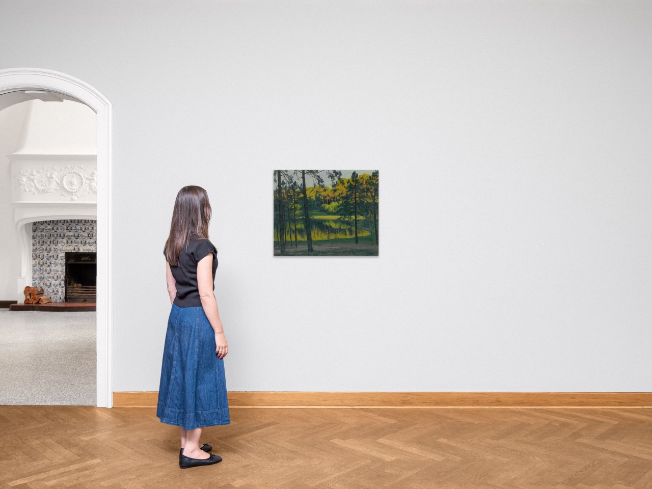 Auf diesem Bild ist das folgende Kunstwerk zu sehen: Walter Leistikow. Schlachtensee bei Berlin. Um 1900.