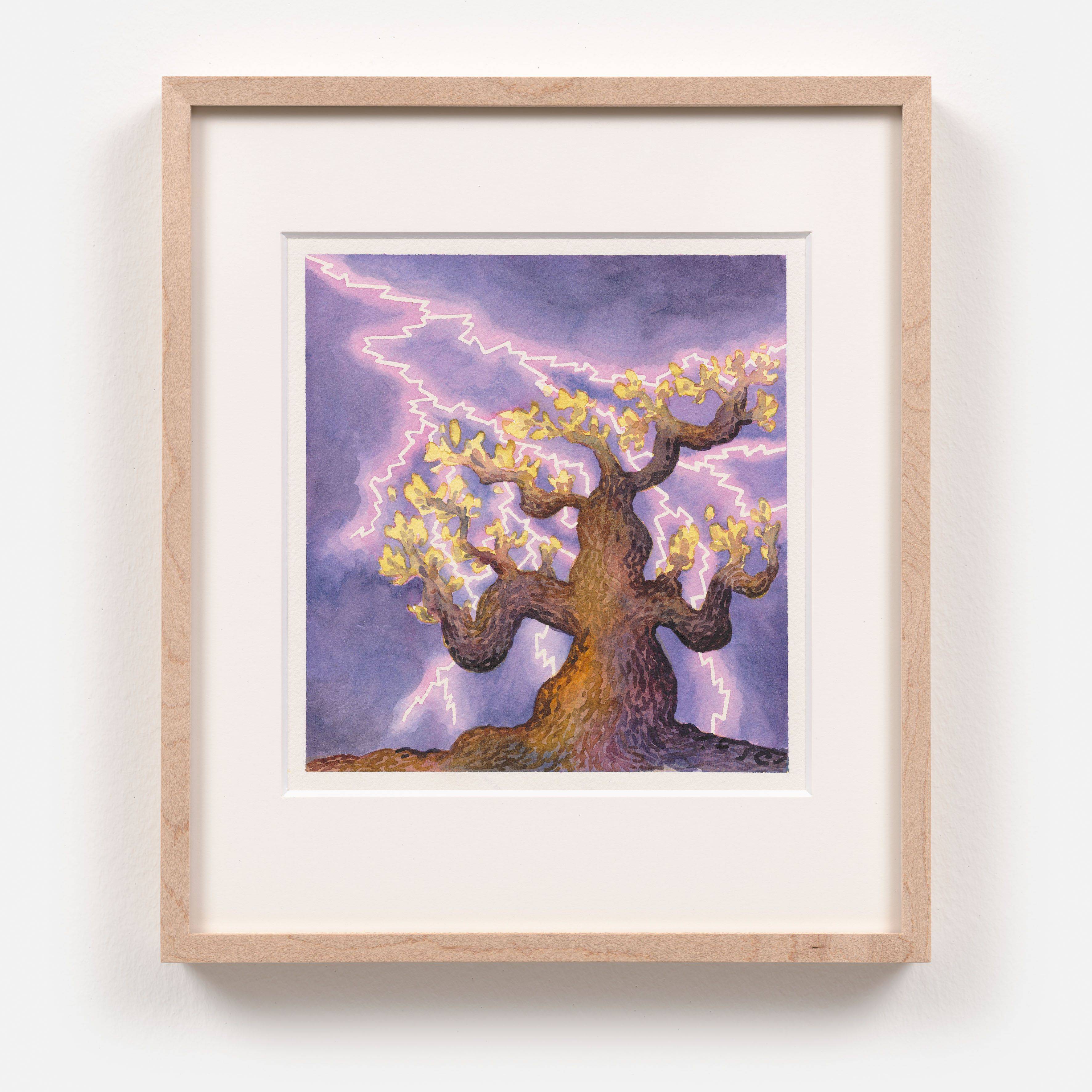 Auf diesem Bild ist das folgende Kunstwerk zu sehen: Eleanor Swordy. „untitled (watercolor study for Holy Smokes II)“. 2025.