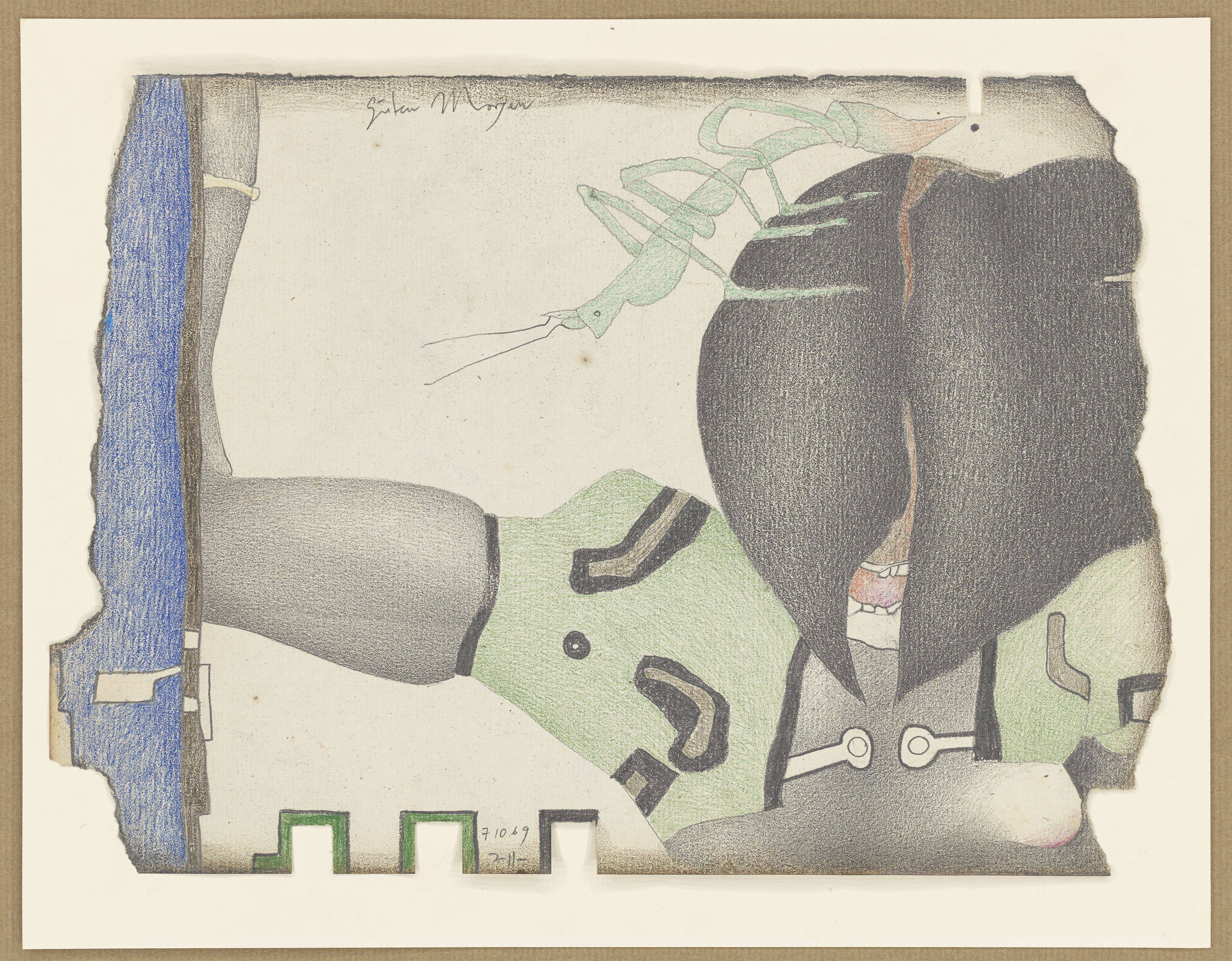 This picture shows the following artwork: Horst Janssen. ”Guten Morgen”. 1969.