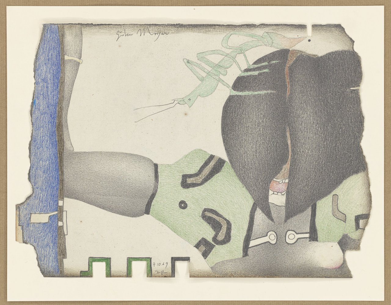 This picture shows the following artwork: Horst Janssen. ”Guten Morgen”. 1969.