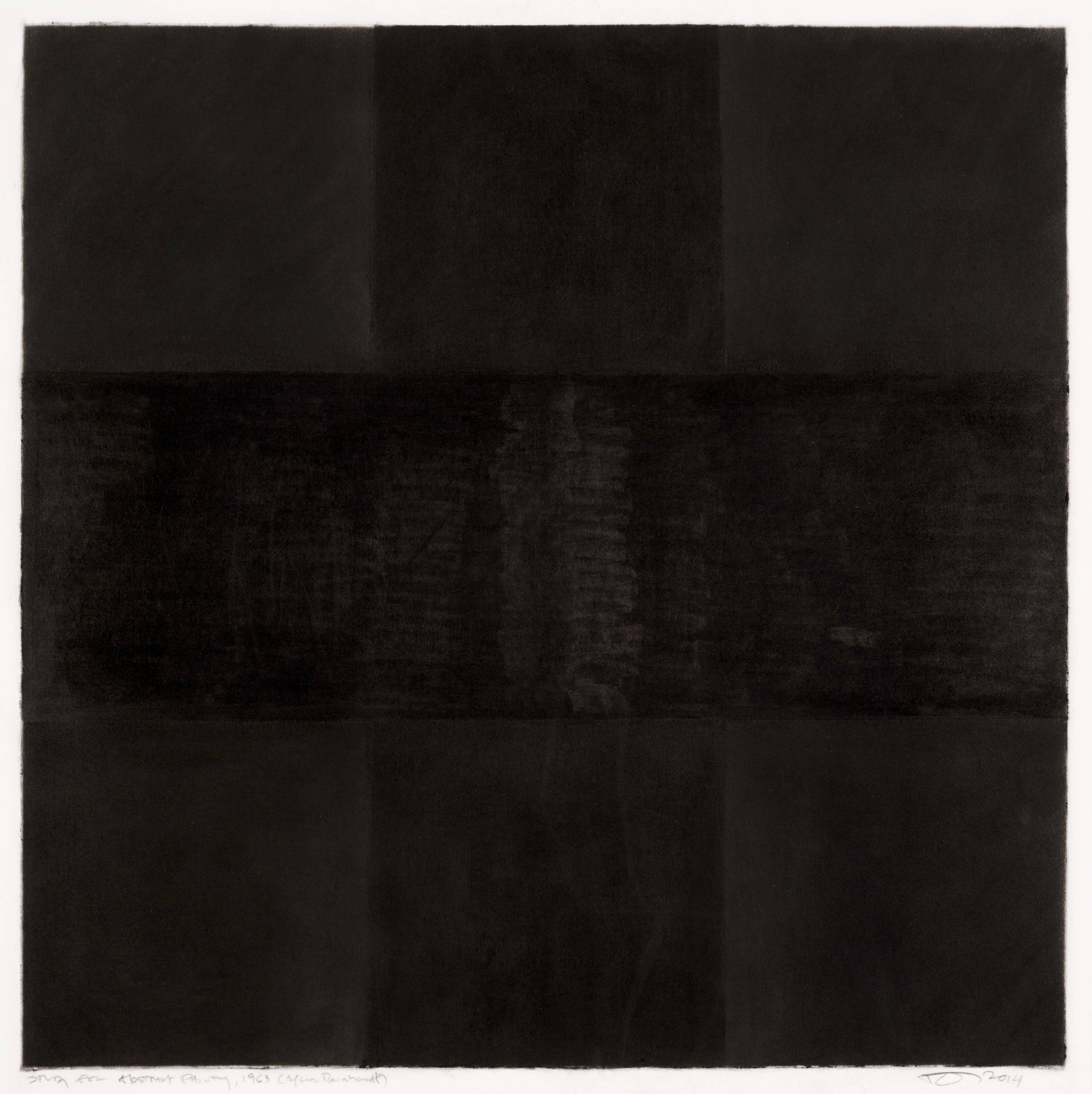 This picture shows the following artwork: Robert Longo. ”Study for Abstract Painting, 1963 (After Reinhardt)”. 2014.