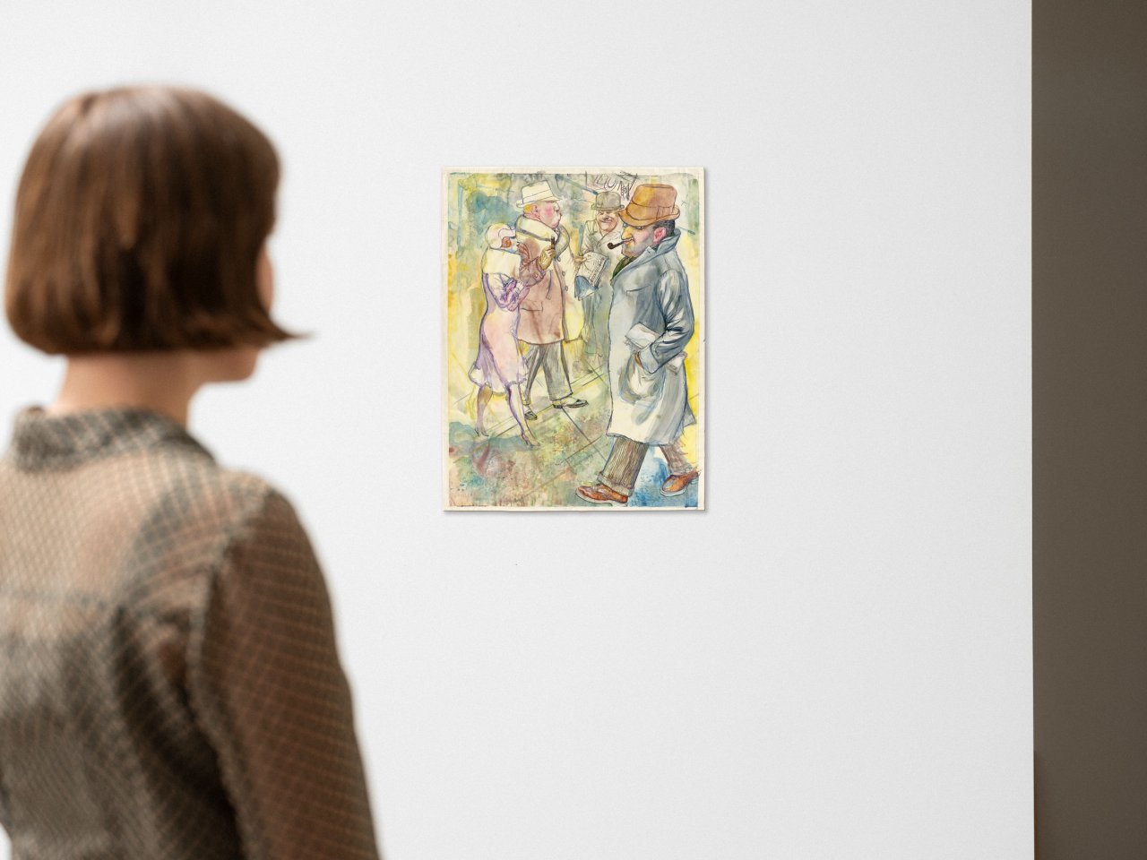 Auf diesem Bild ist das folgende Kunstwerk zu sehen: George Grosz. „Strasse, Berlin“. Um 1929.