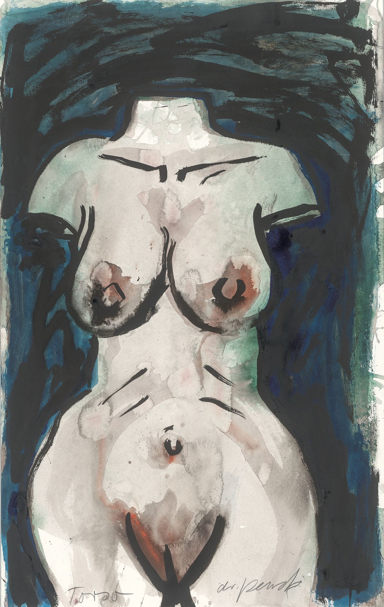 This picture shows the following artwork: A.R. Penck. ”Torso”.