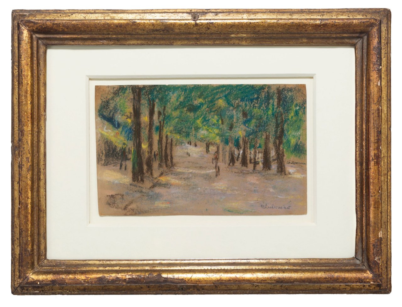 Auf diesem Bild ist das folgende Kunstwerk zu sehen: Max Liebermann. „Allee (wohl Haarlem)“. 1907.