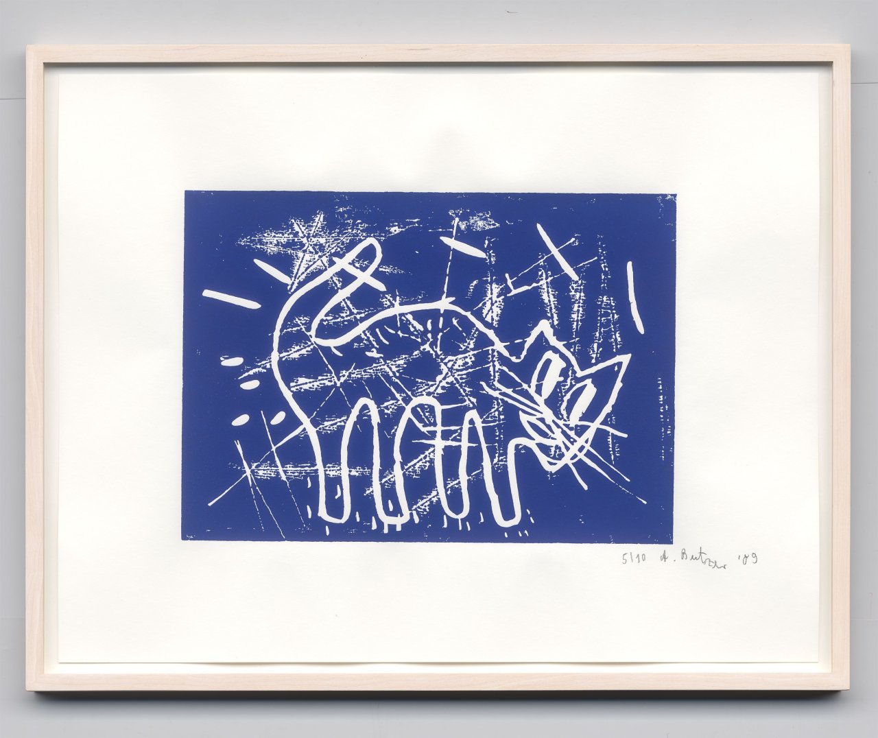 This picture shows the following artwork: André Butzer. Untitled (cats). 2009.
