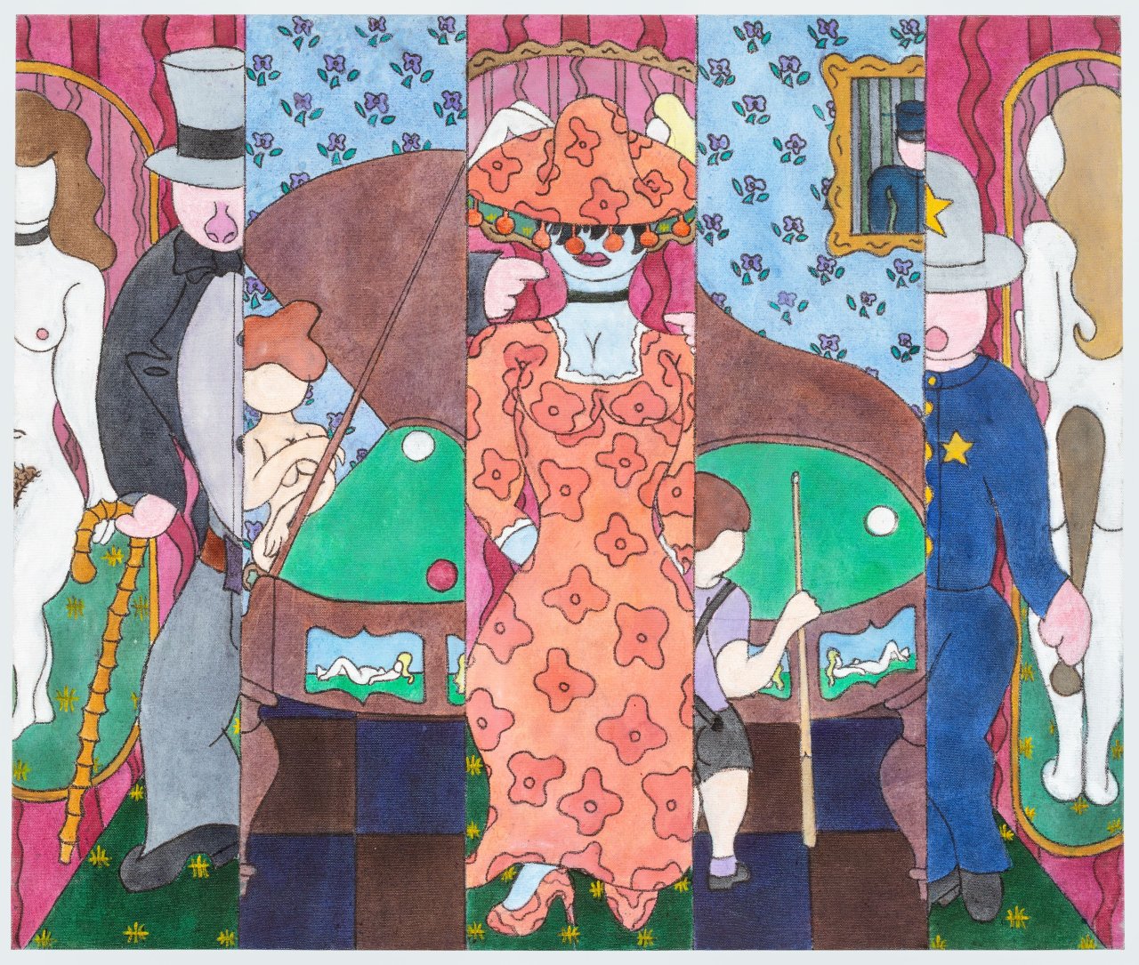 Auf diesem Bild ist das folgende Kunstwerk zu sehen: William N. Copley. „The Kids No Trooper“. 1989.