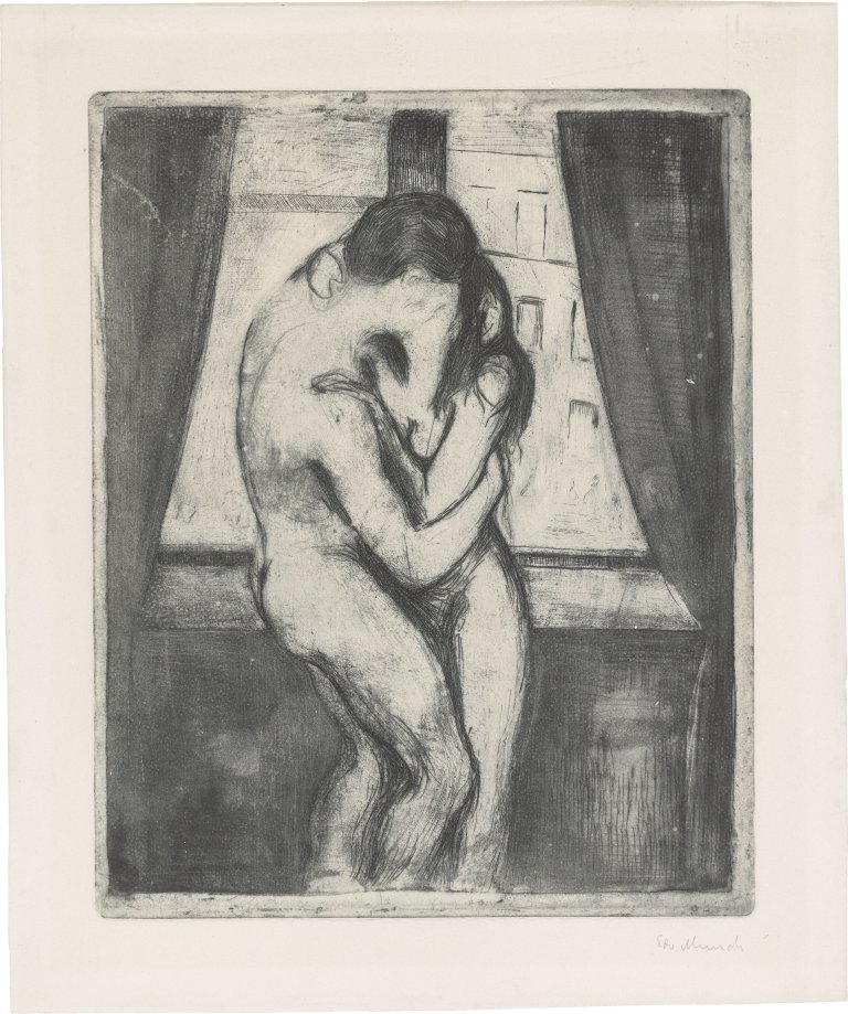 Auf diesem Bild ist das folgende Kunstwerk zu sehen: „Der Kuss“. 1895.