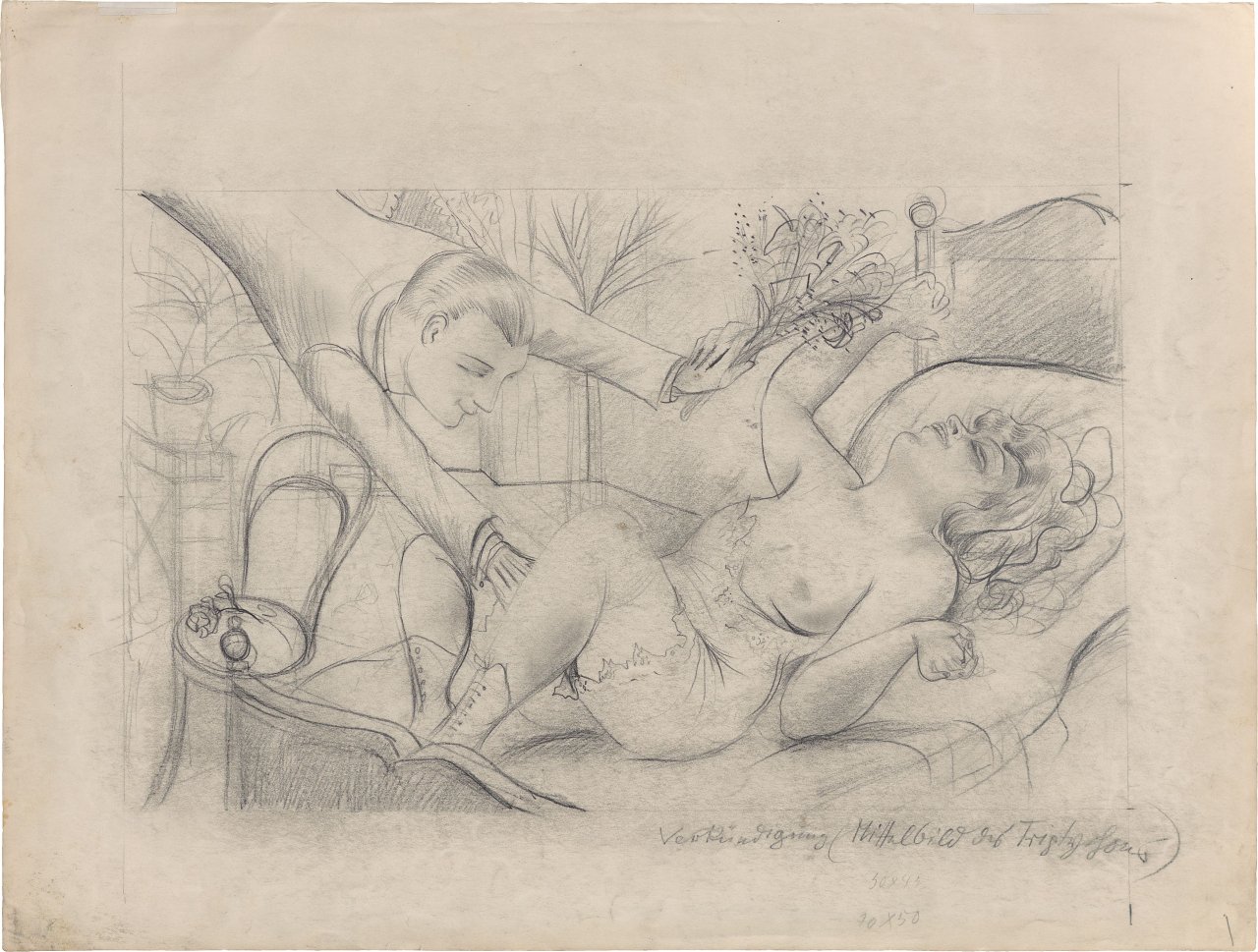 This picture shows the following artwork: Otto Dix. ”Verkündigung”. 1921.